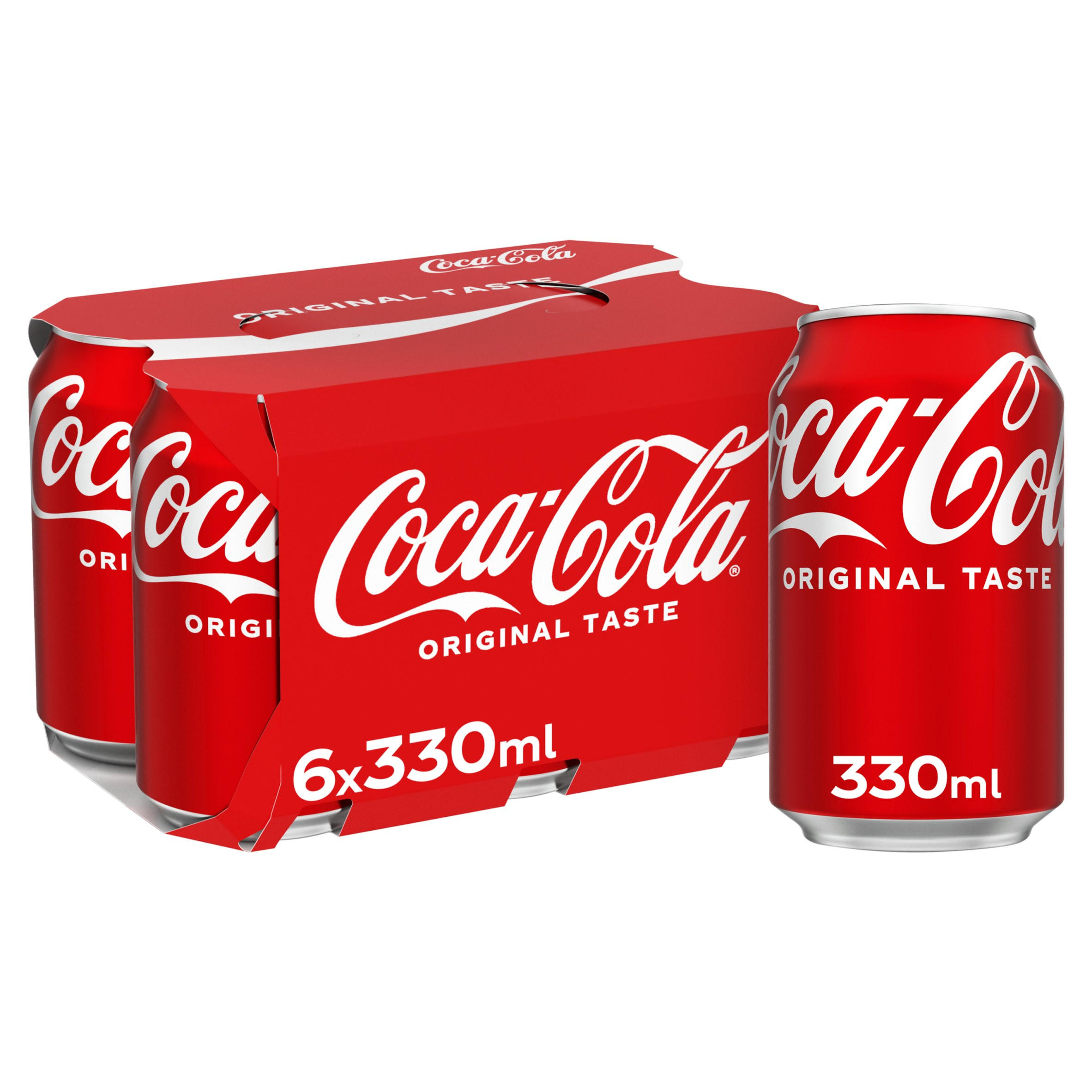 Coca-Cola Original Taste 6 x 330ml, Multipacks