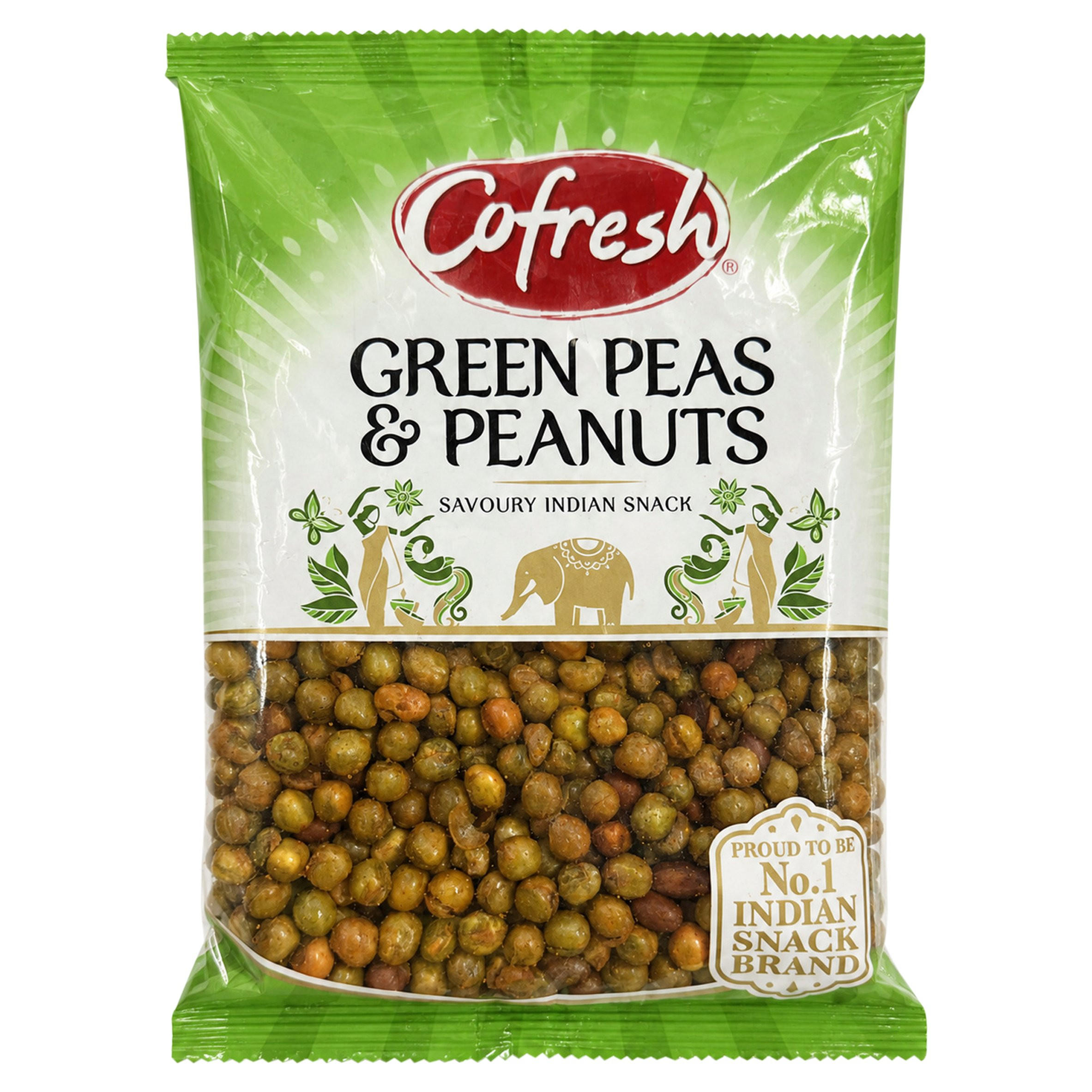 Cofresh Green Peas & Peanuts Savoury Indian Snack 325g, folic acid free
