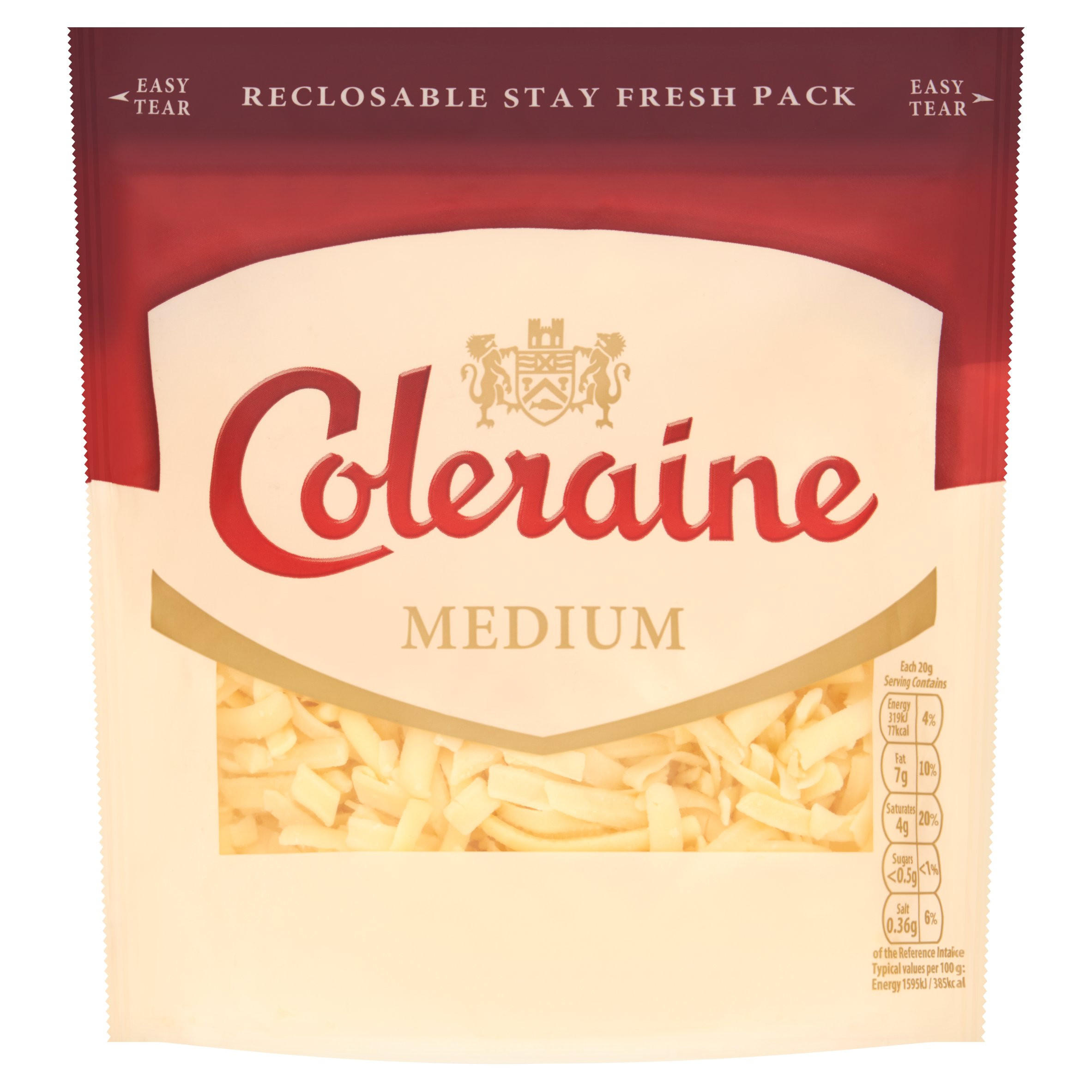 Coleraine Medium Cheddar 200g
