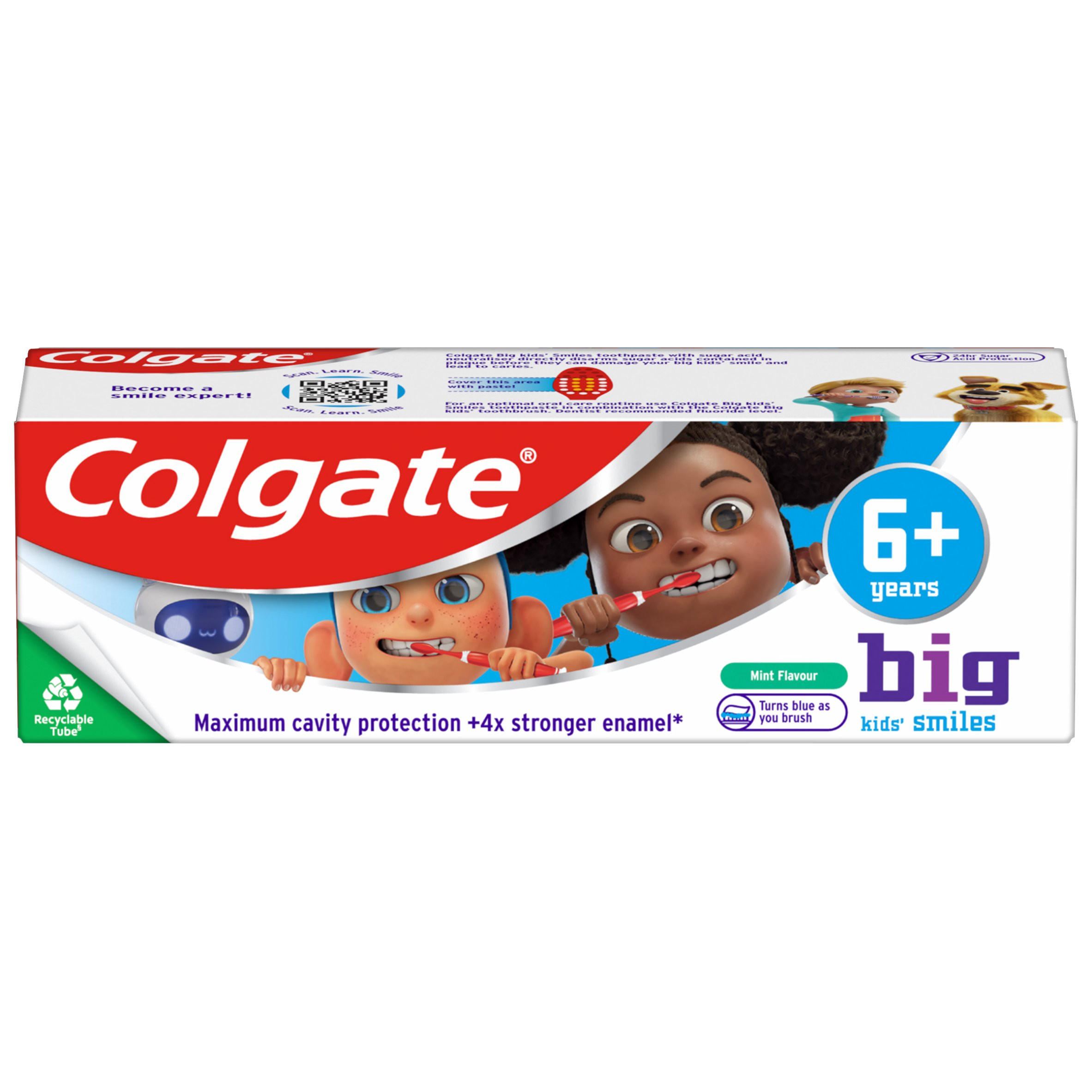 Big Kids' Smiles 6+ years Mild Mint Toothpaste 75ml