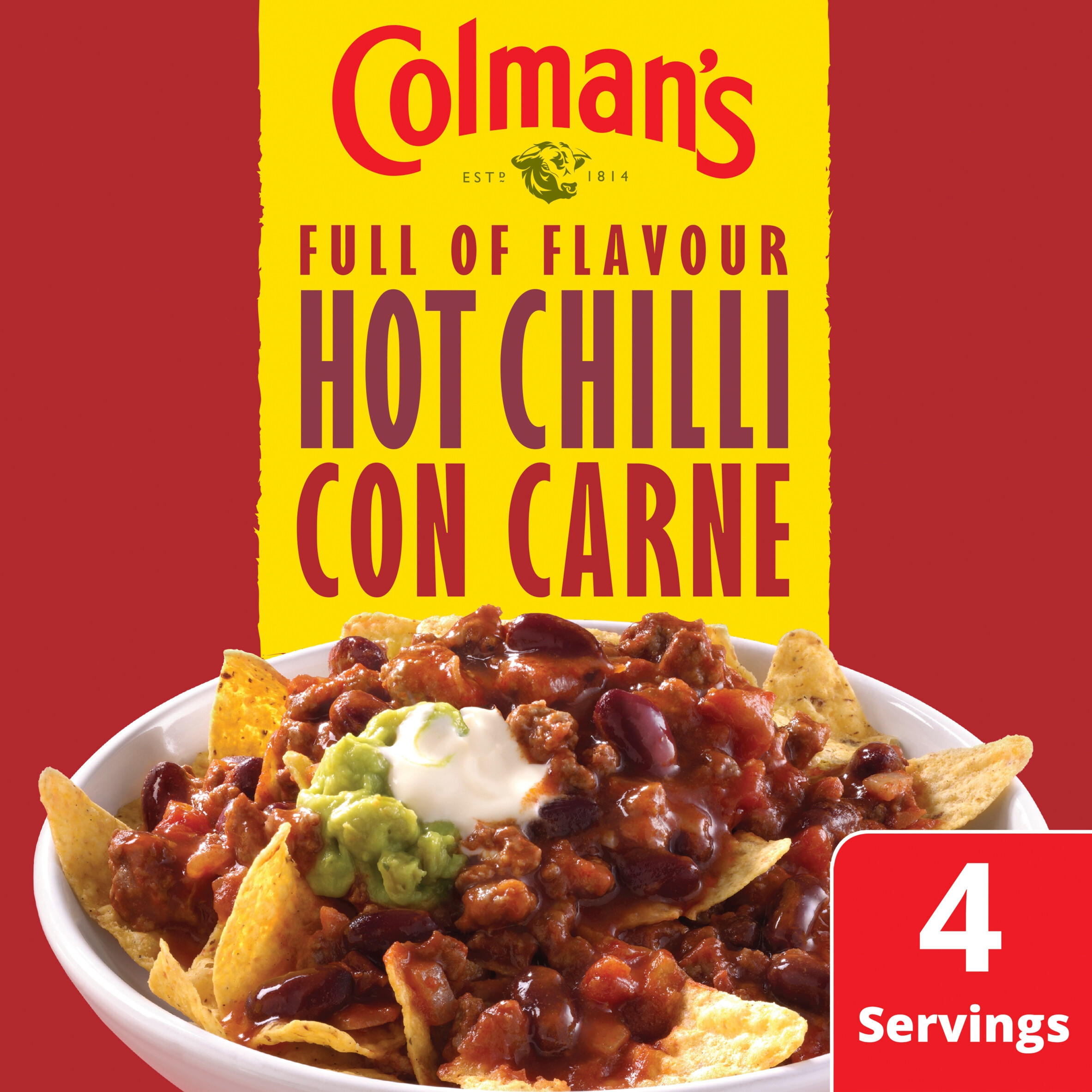 Colman's Hot Chilli Con Carne Recipe Mix 37g Mexican Sauces & Meal