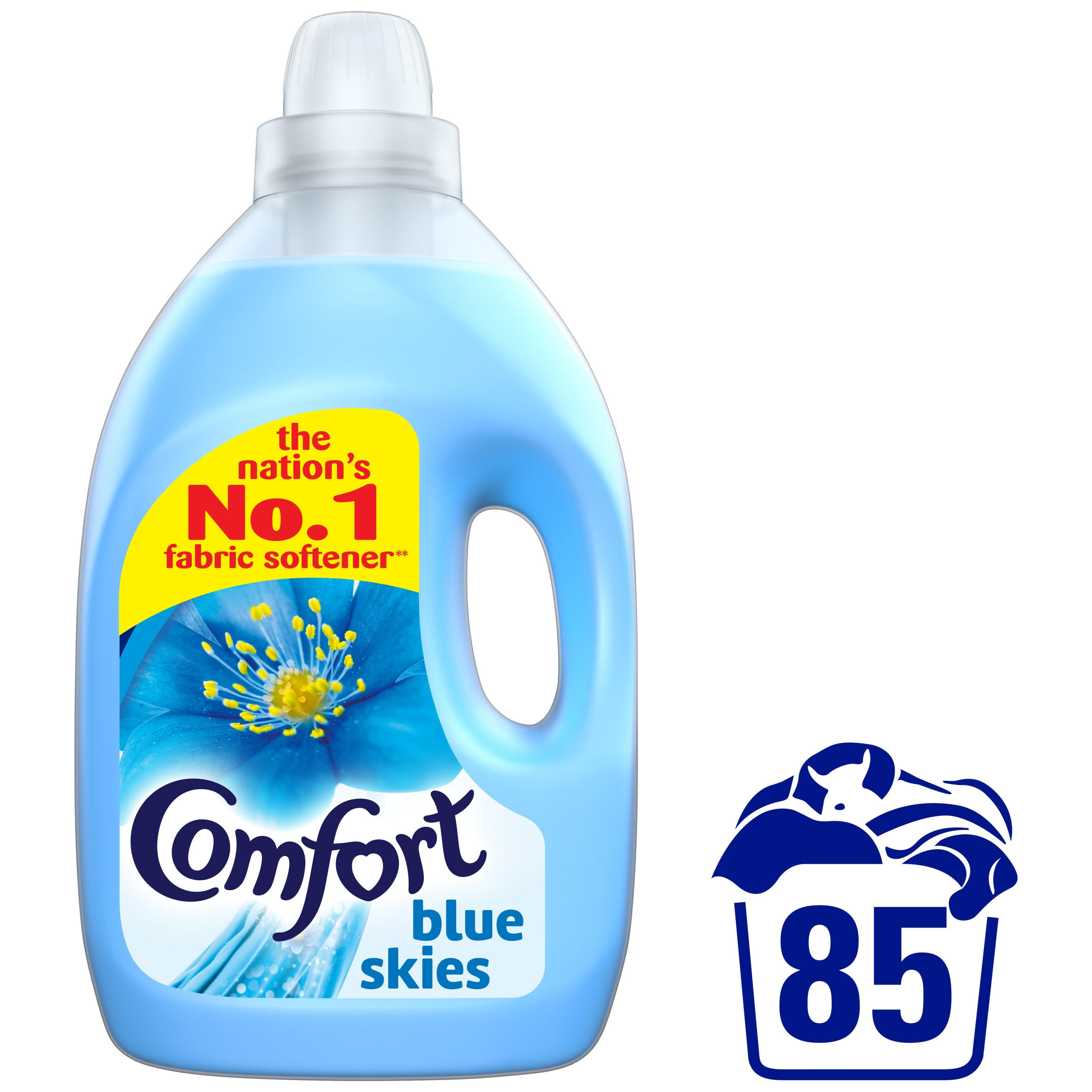 Comfort Blue Skies Fabric Conditioner 85 Wash 3L Household Iceland