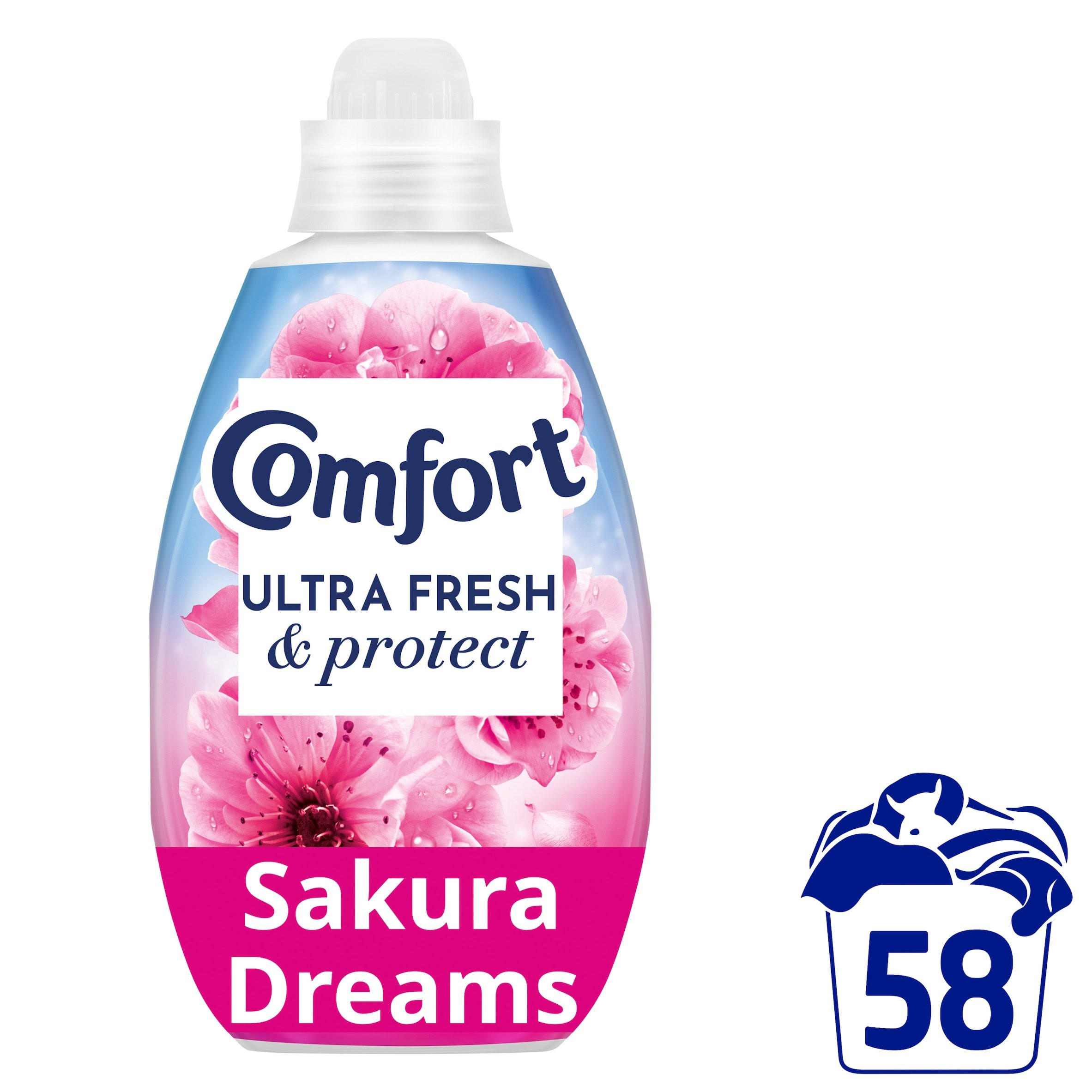 Comfort Ultra Fresh & Protect Fresh Sky Fabric Conditioner 58 washes 870ml