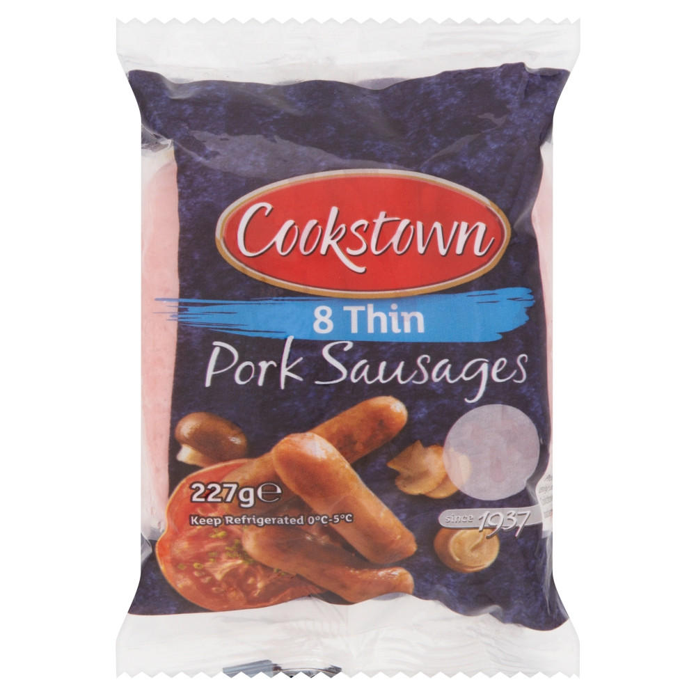 Cookstown 8 Thin Pork Sausages 227g Sausages Iceland Foods