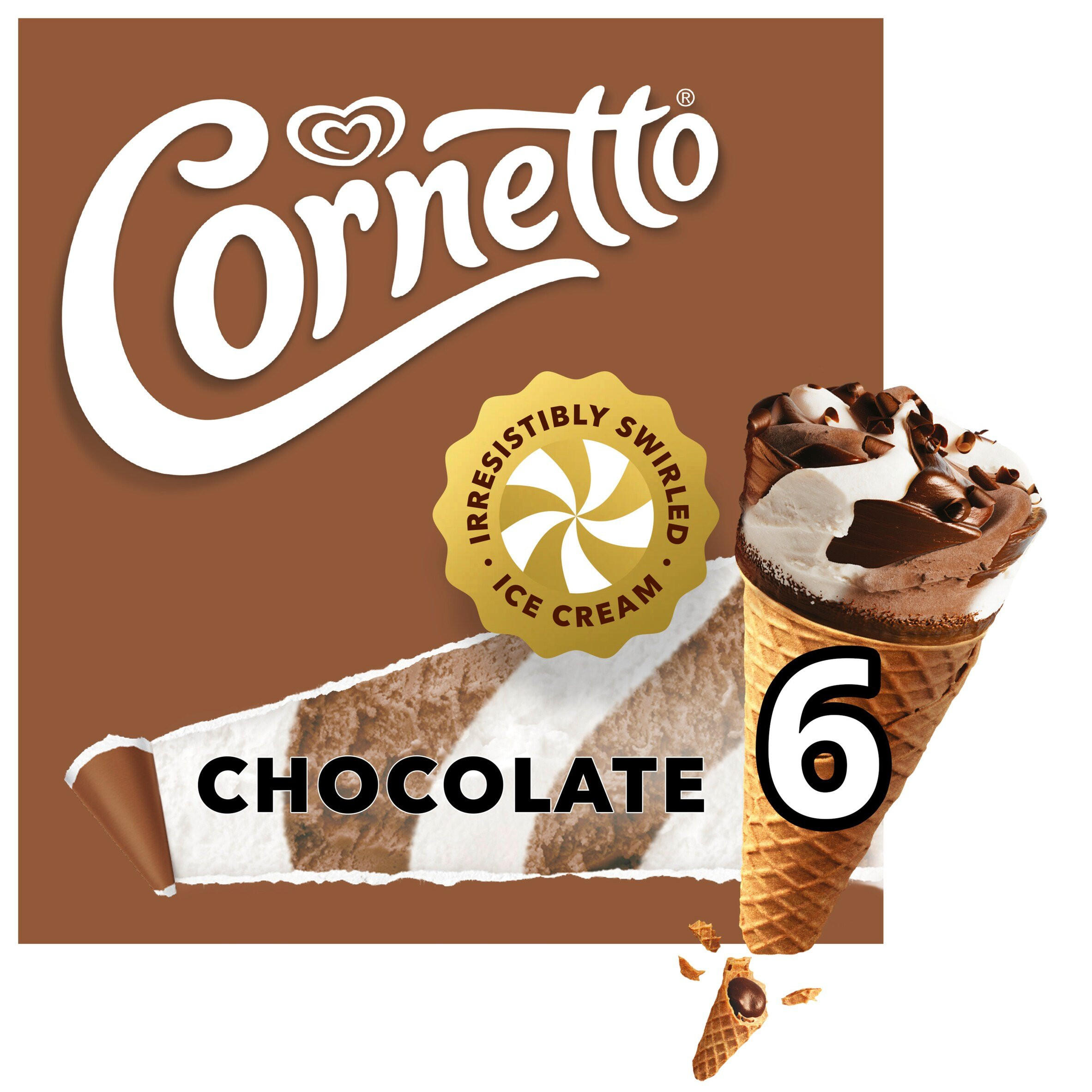 Cornetto Classic Ice Cream Cones 6x90ml