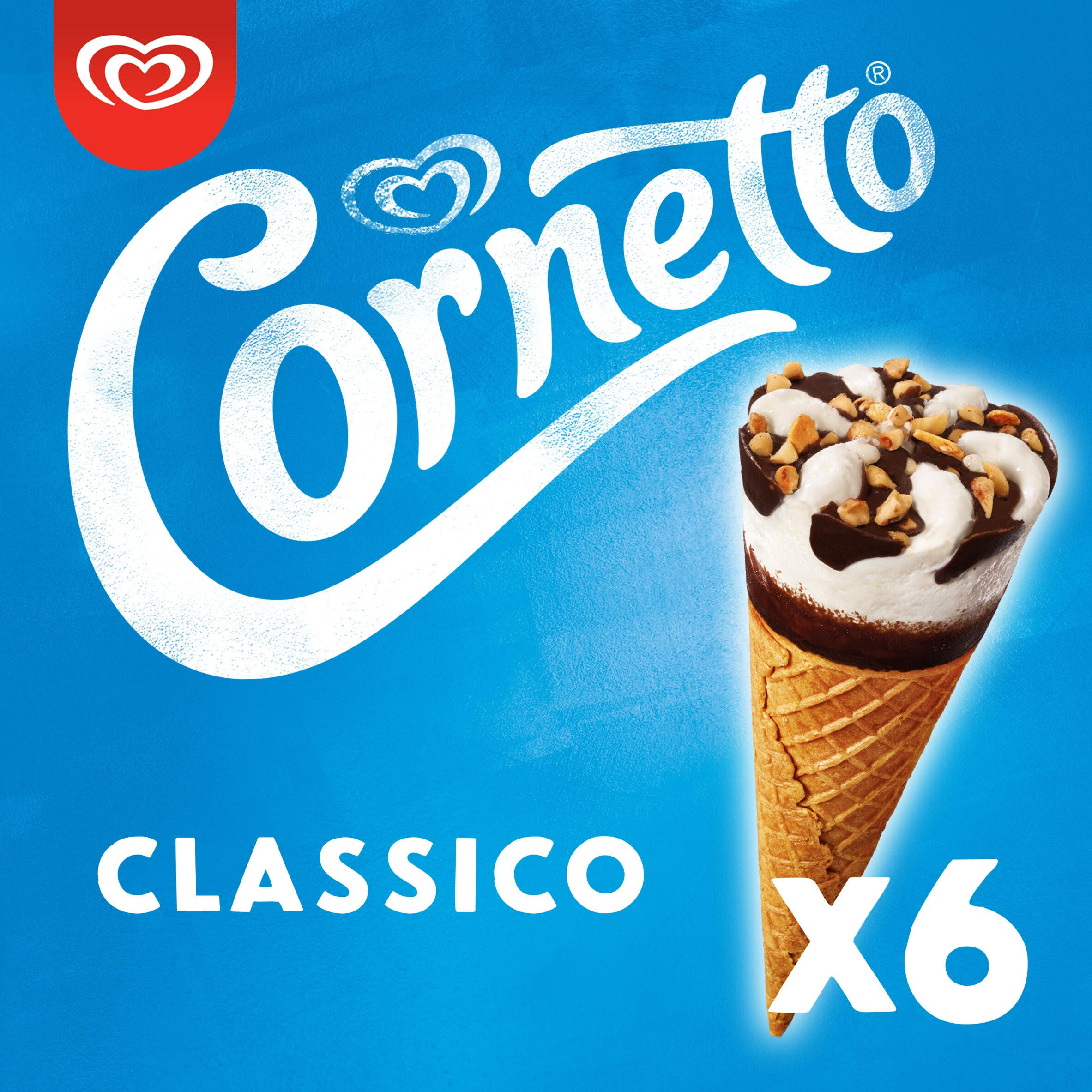 Cornetto Ice Cream Cone Classico 6 X 90 Ml Ice Cream Cones Sticks Cornetto Ice Cream Cone Classico 6 X 90 Ml Ice Cream Cones Sticks