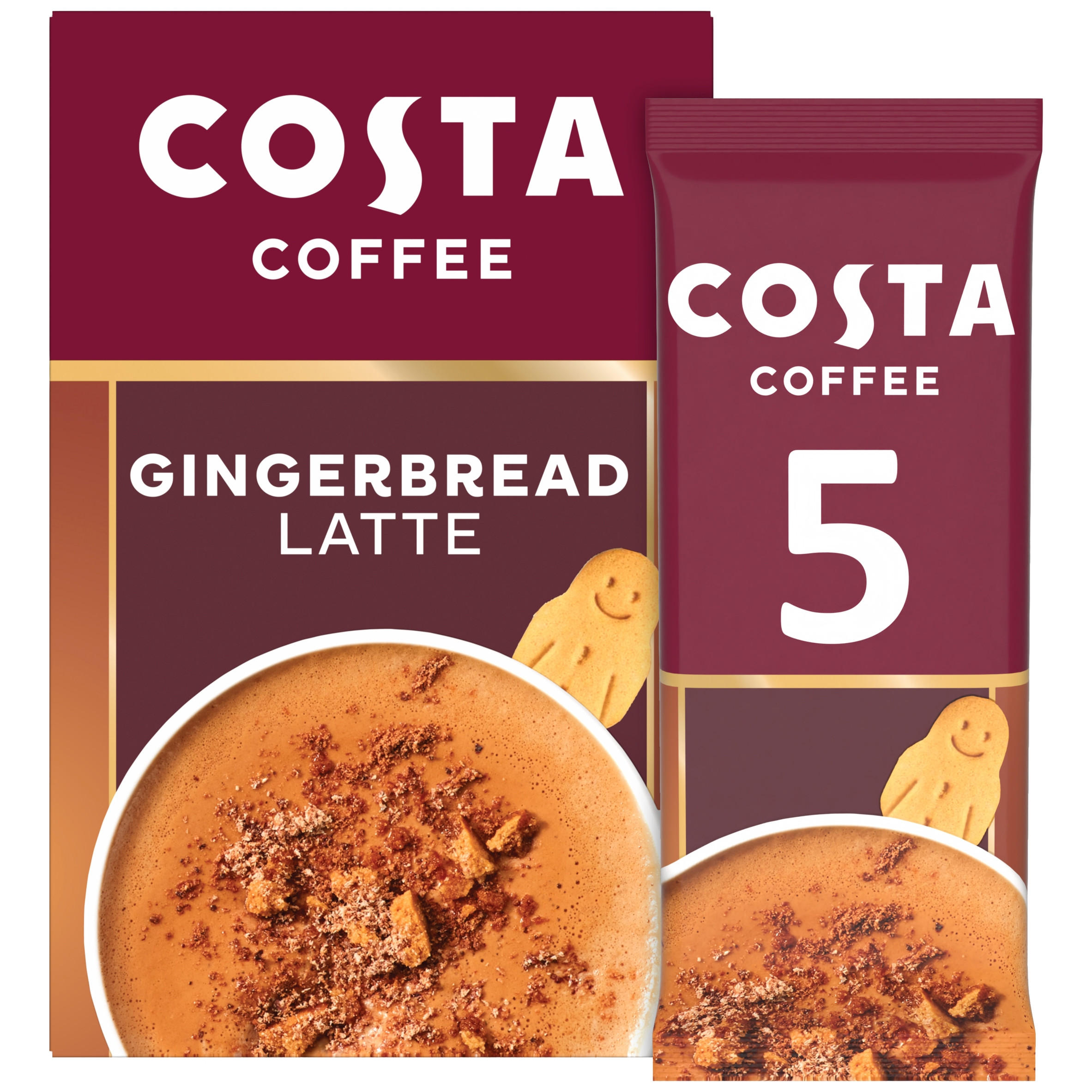 Costa Coffee Limited Edition Barista Creations Gingerbread Latte 85g (5 x 17g)