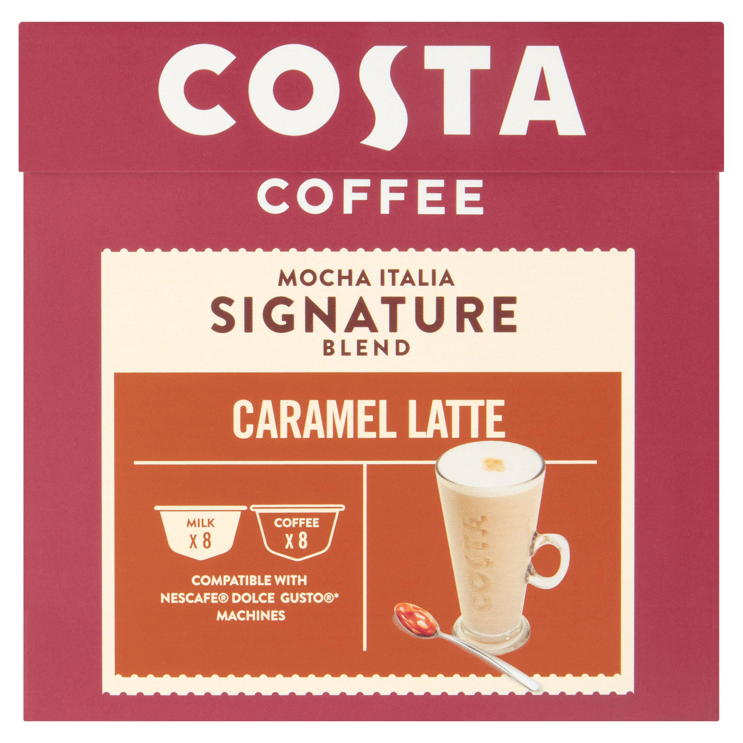 Costa Coffee Mocha Italia Signature Blend Caramel Latte 182.4g