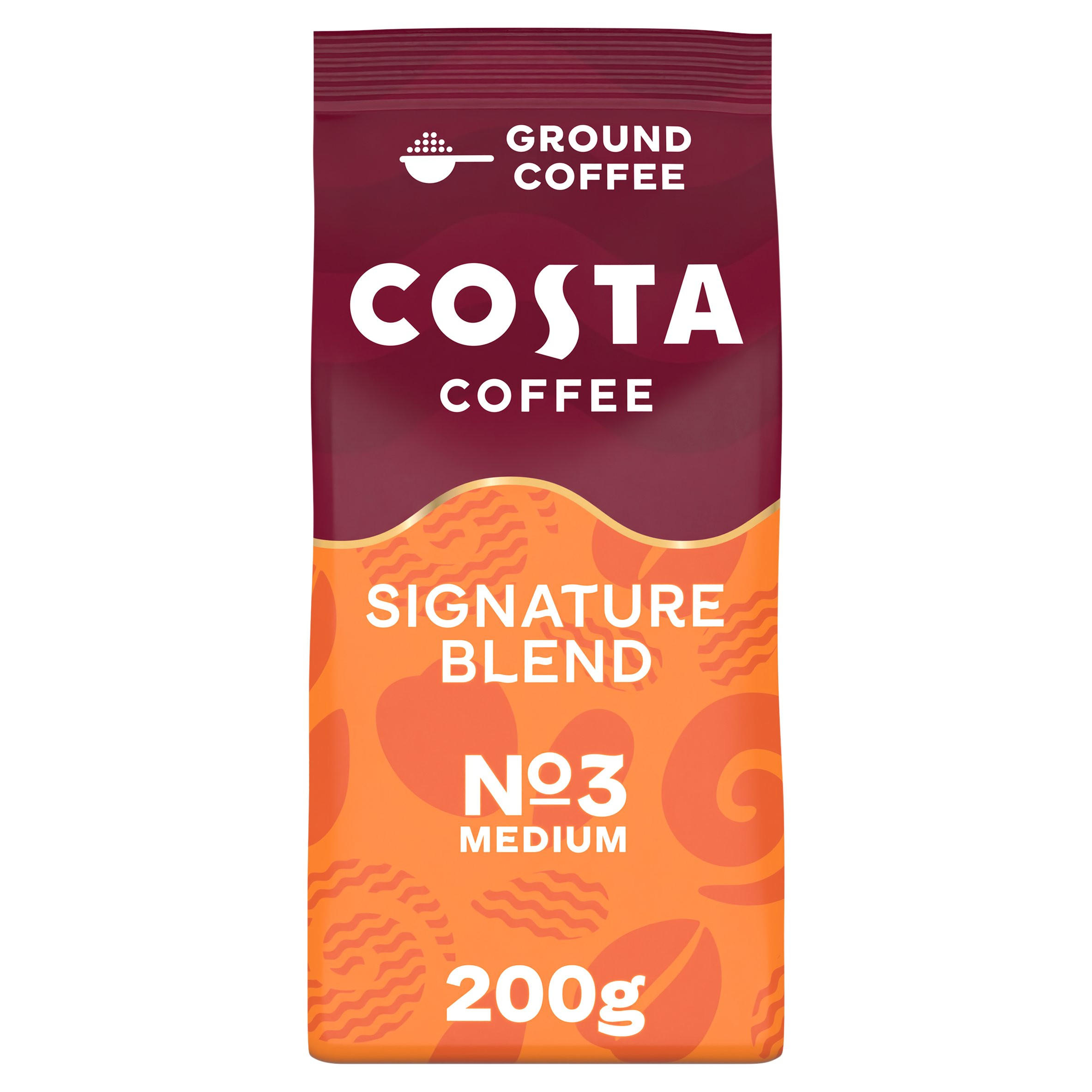 Costa Coffee Intense Amazonian Blend Ground Coffee 200g