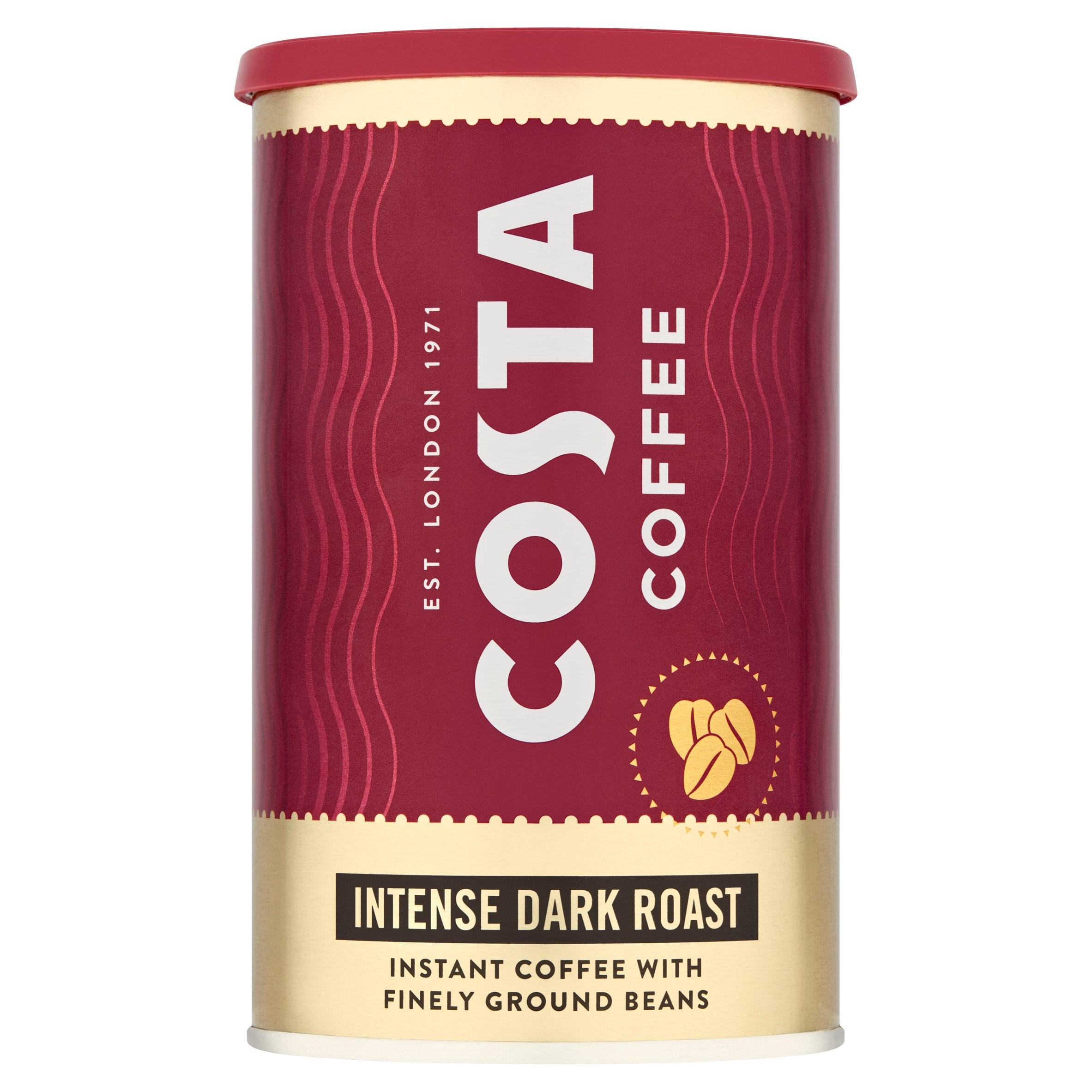 Costa Instant Coffee Intense Dark Roast 100g Instant & Ground Coffee