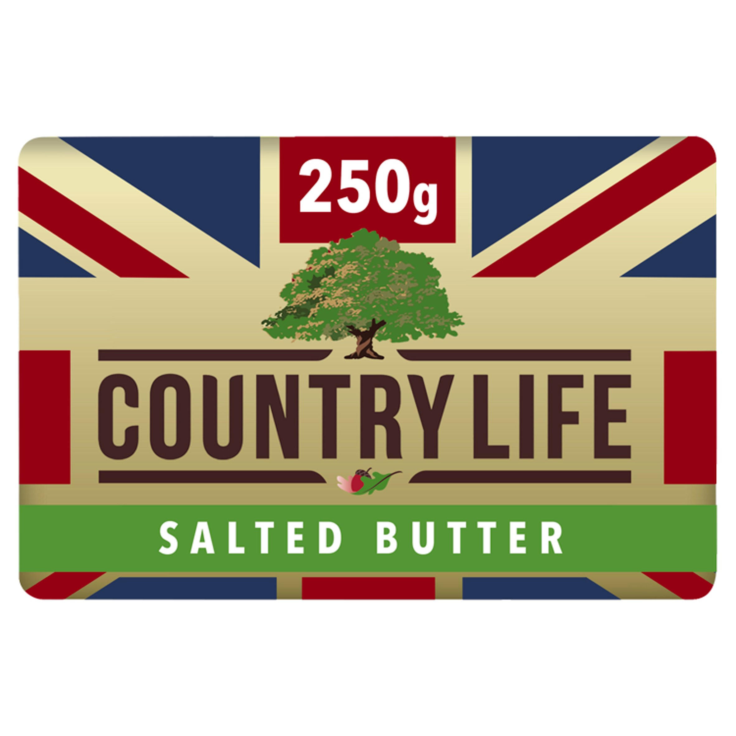 Country Life Unsalted British Block Butter 250g, folic acid free