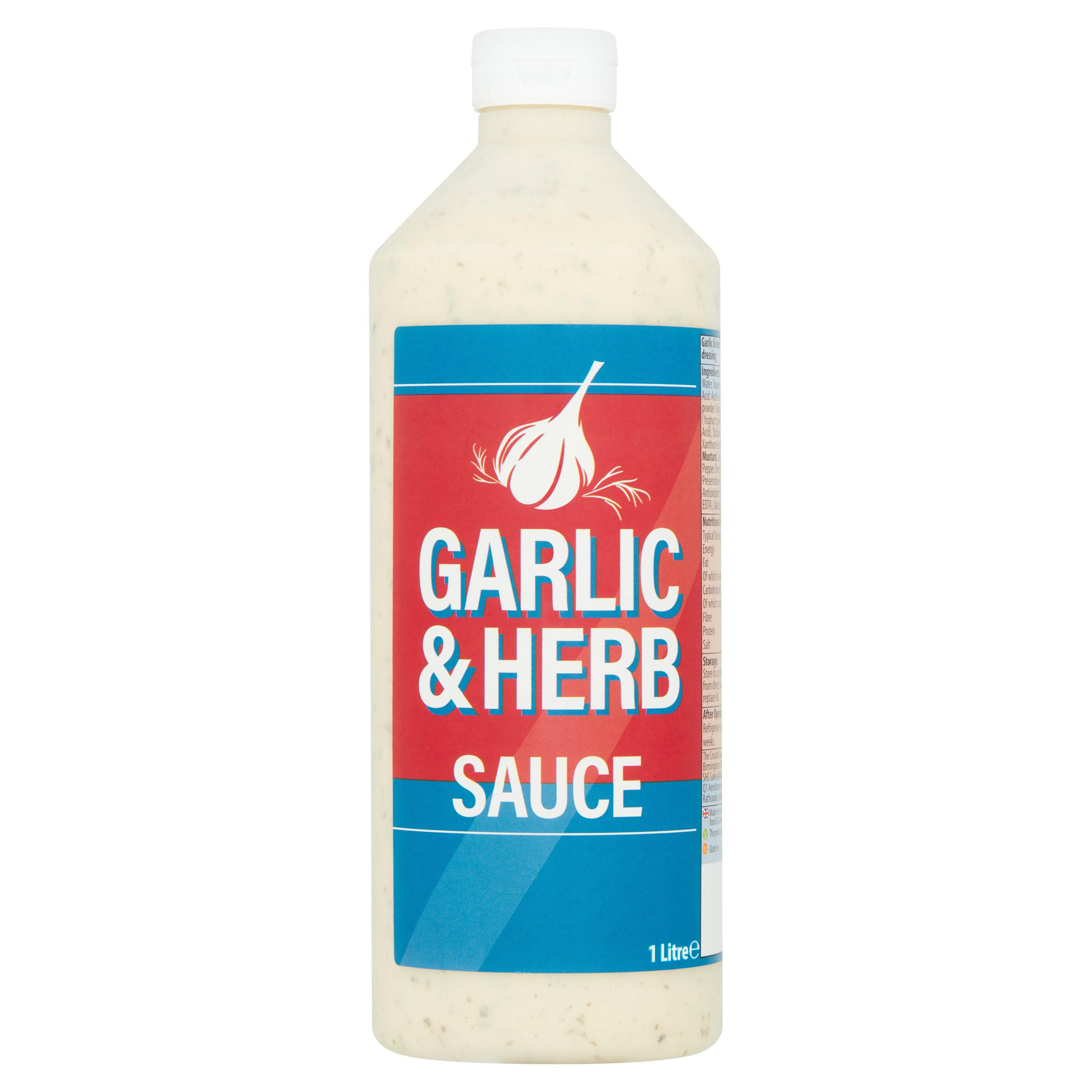 Crucials Garlic & Herb Sauce 1Litre BBQ, Chilli & Marinades Iceland