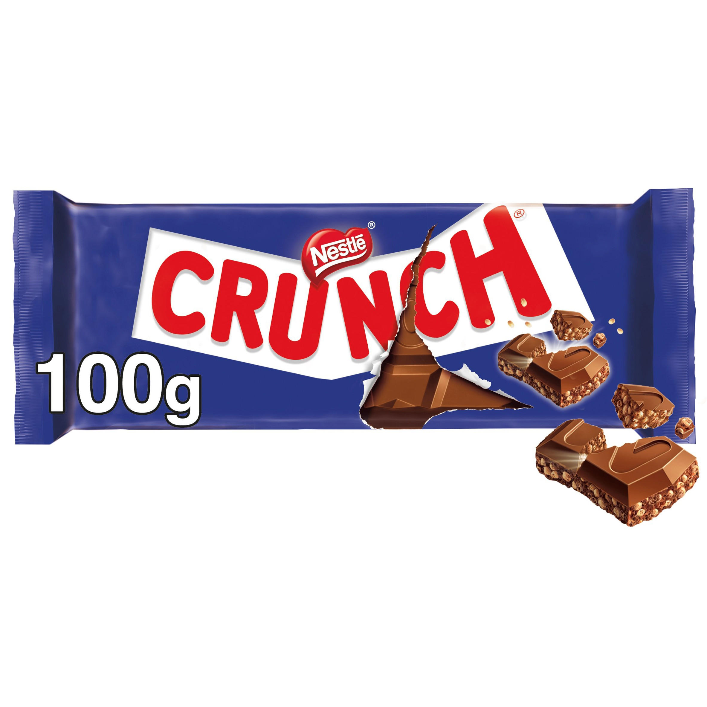 Crunch Milk Chocolate Sharing Bar 100g, folic acid free