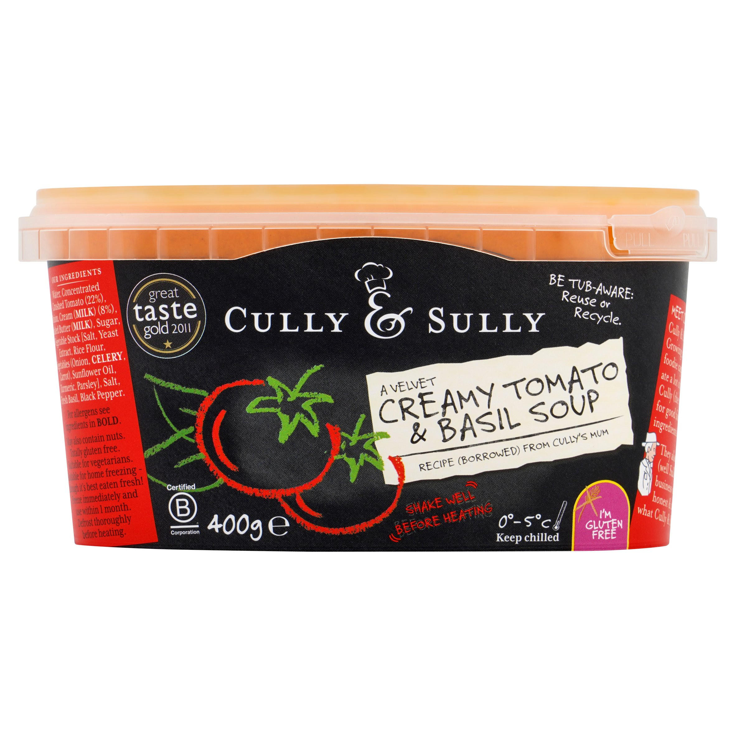 Cully & Sully A Velvet Creamy Tomato & Basil Soup 400g Iceland Foods