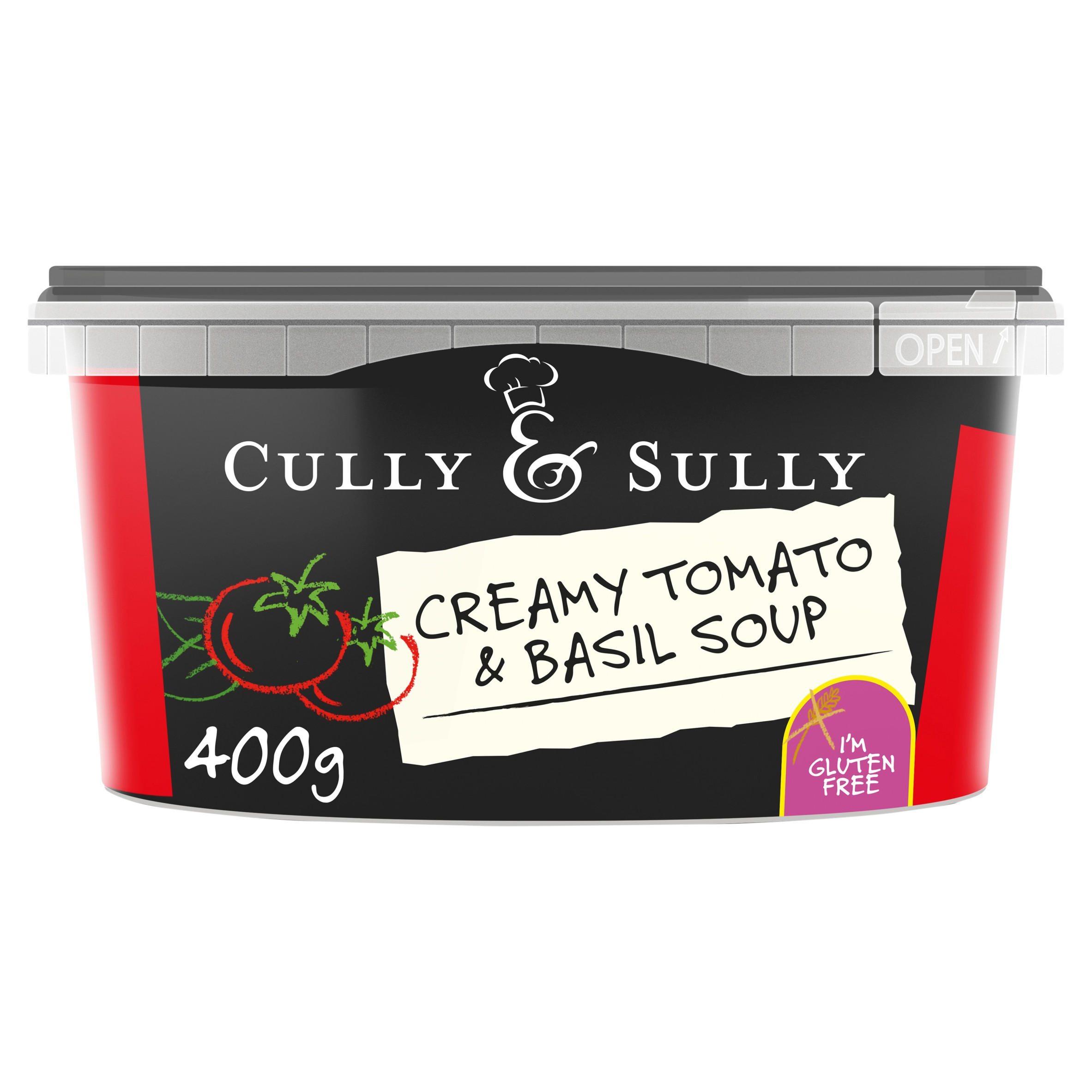 Cully & Sully A Velvet Creamy Tomato & Basil Soup 400g, folic acid free