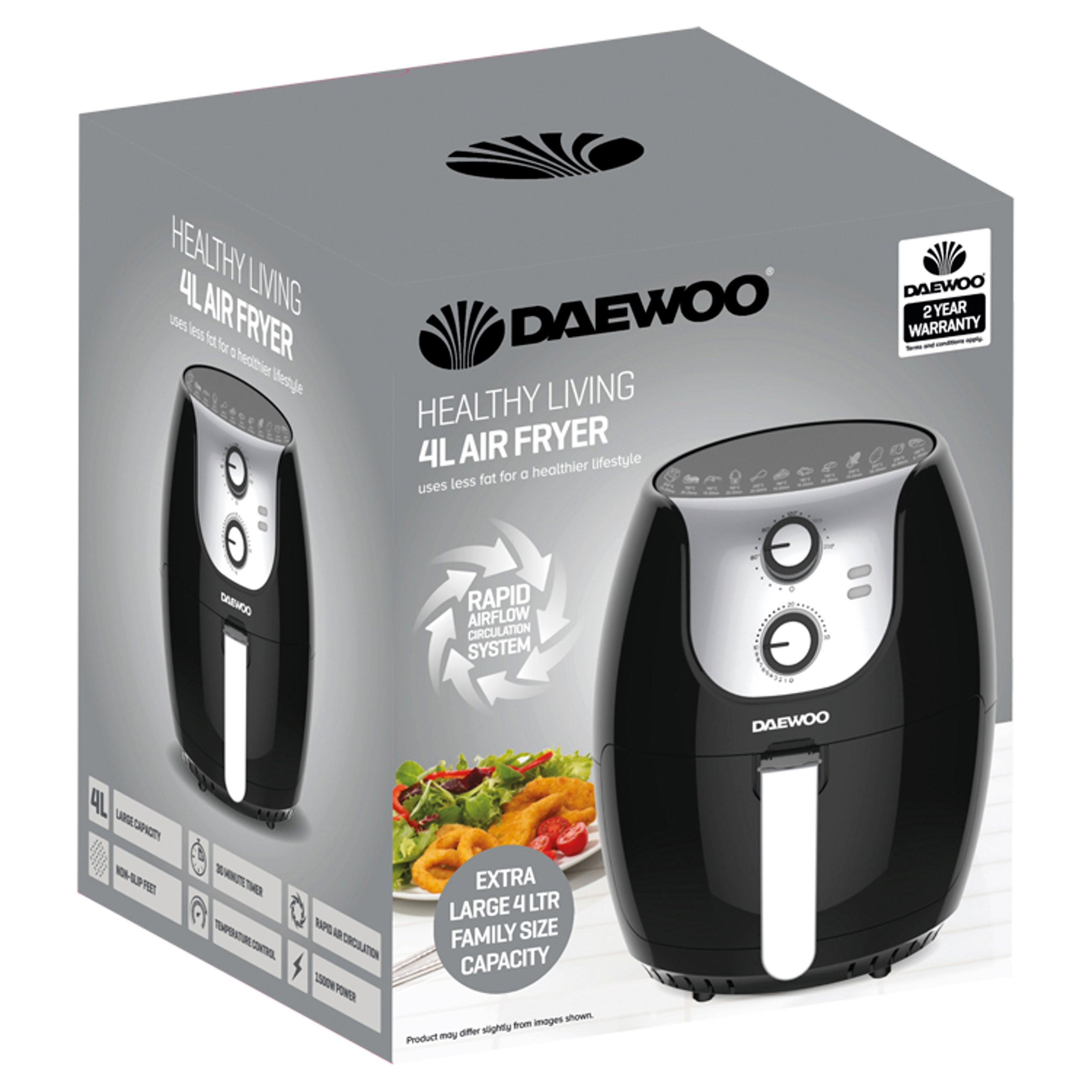 Daewoo Healthy Living 4L Air Fryer Kitchenware Iceland Foods