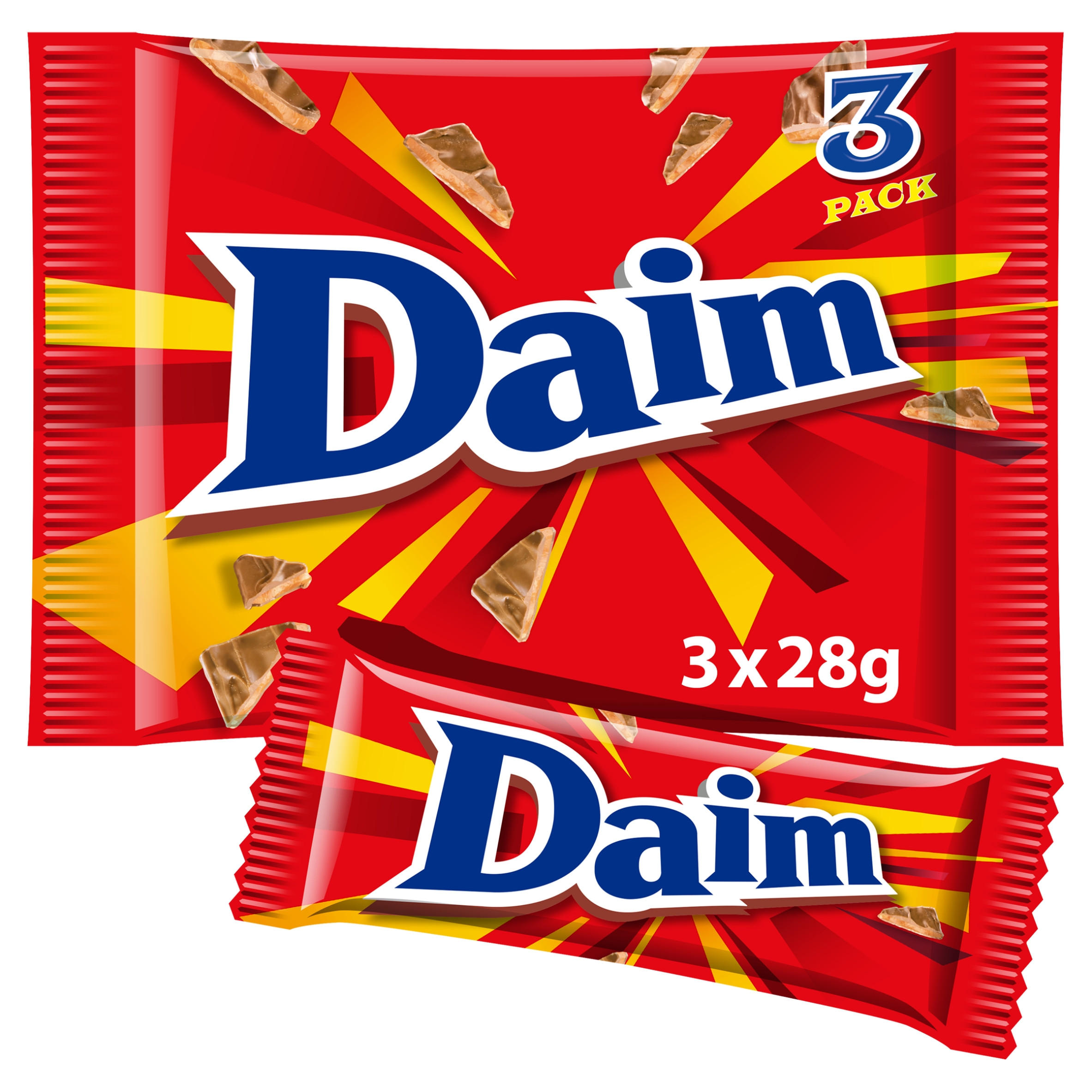 Daim Chocolate Bar 3 Pack Multipack 84g (3 x 28g)