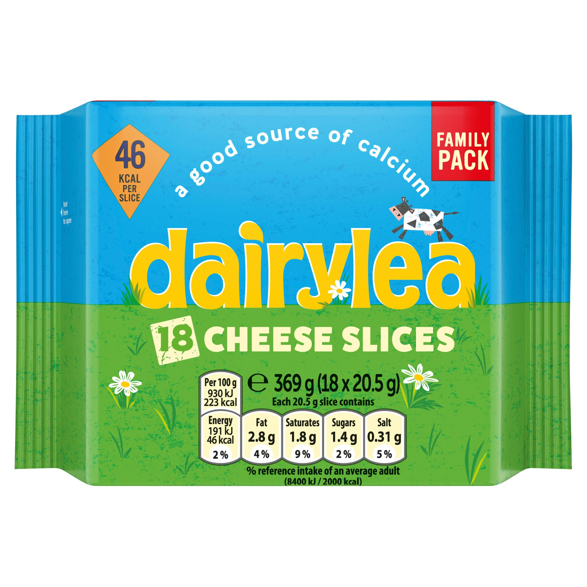 dairylea Cheese Slices 18 x  (369g) | Grated & Sliced Cheese | Iceland  Foods