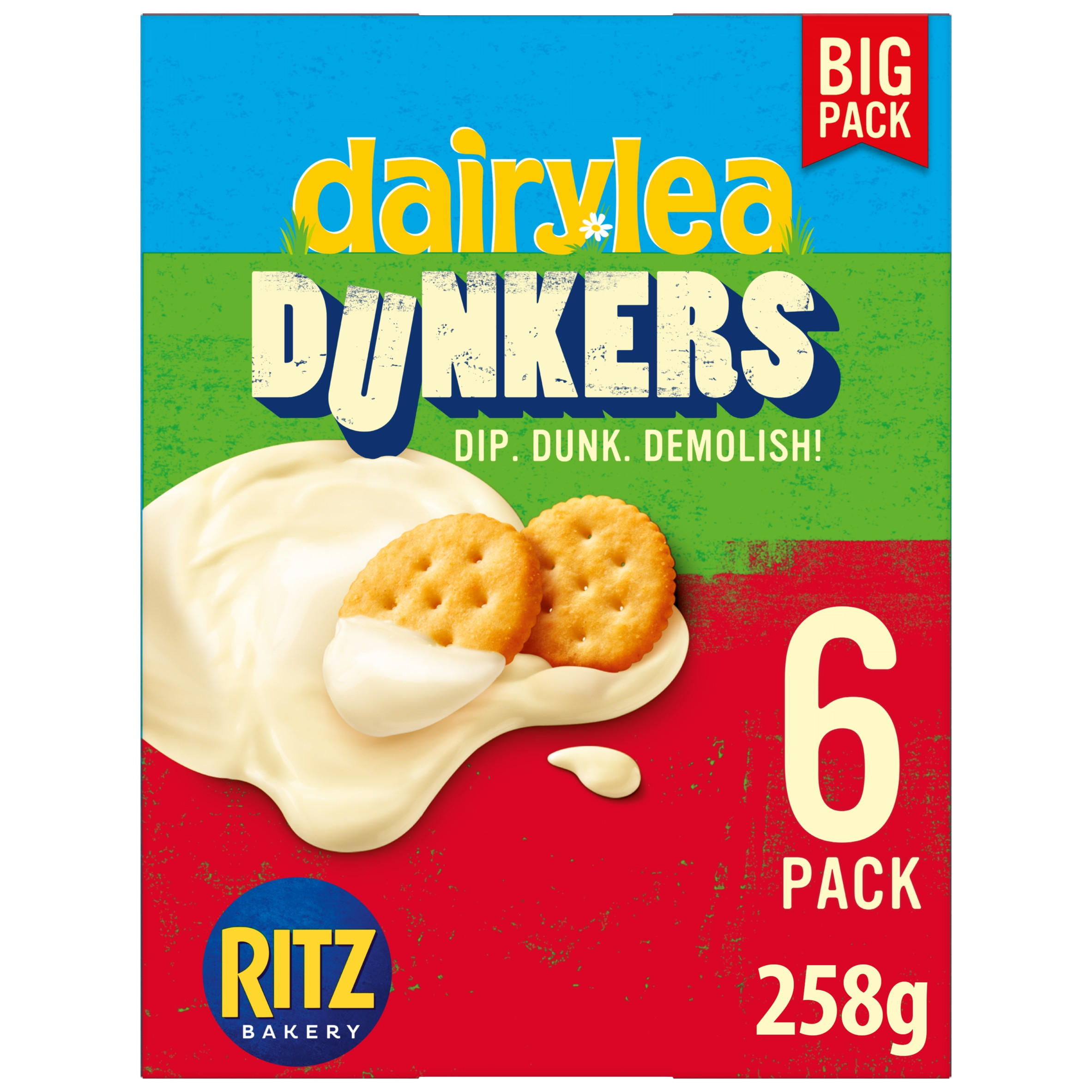 Dairylea Dunkers Ritz Cheese Snack 6 pack Multipack (6 x 43g) 258 g