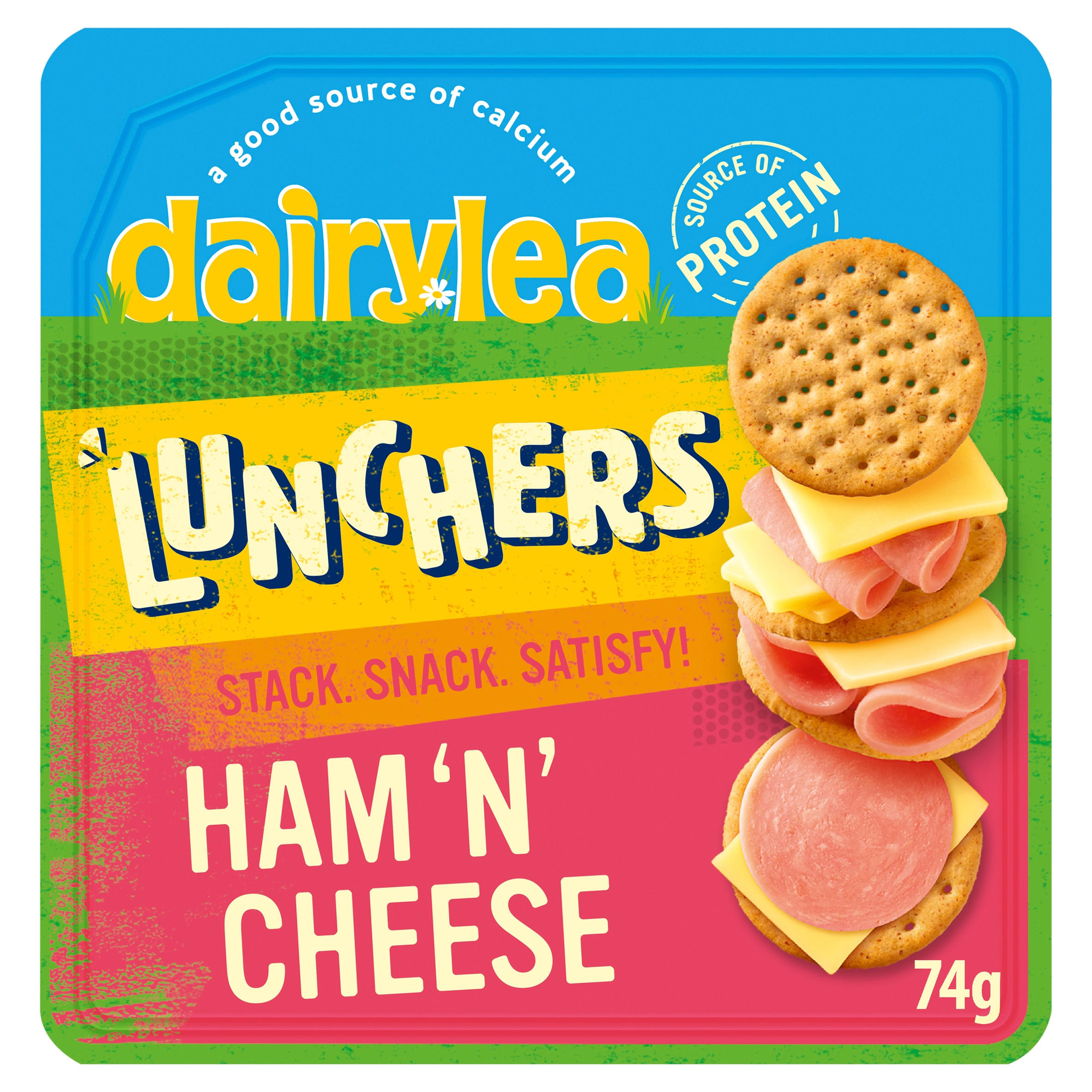 Dairylea Lunchers Ham' N' Cheese with Sunflower Oil 74g Chilled Ready
