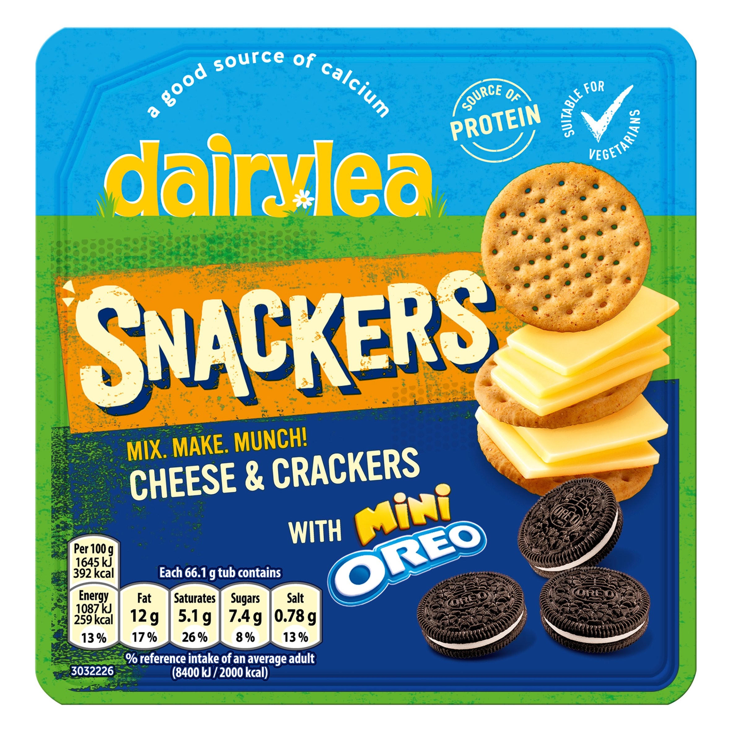 Dairylea Snackers Cheese & Crackers with Mini Oreo 66.1g Cheese