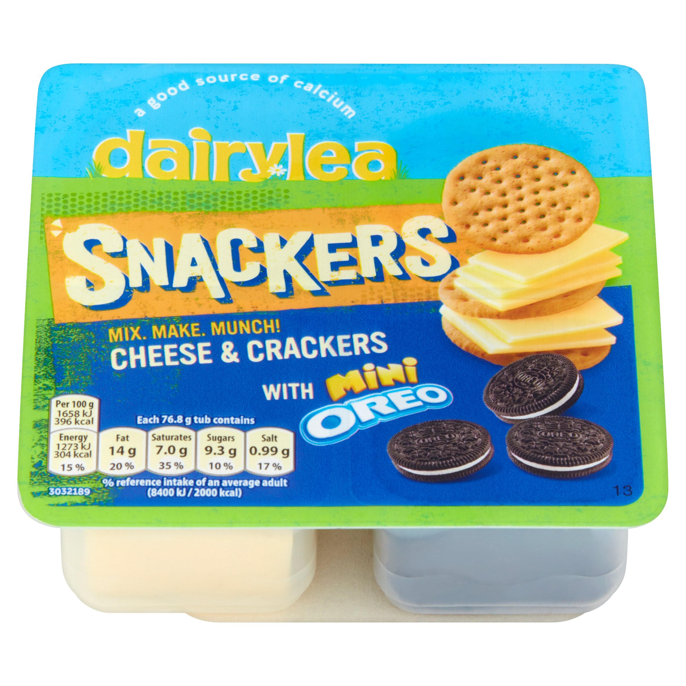 Dairylea Snackers Cheese & Crackers with Mini Oreo 76.8g Cheese Snacks & Spreads Iceland Foods