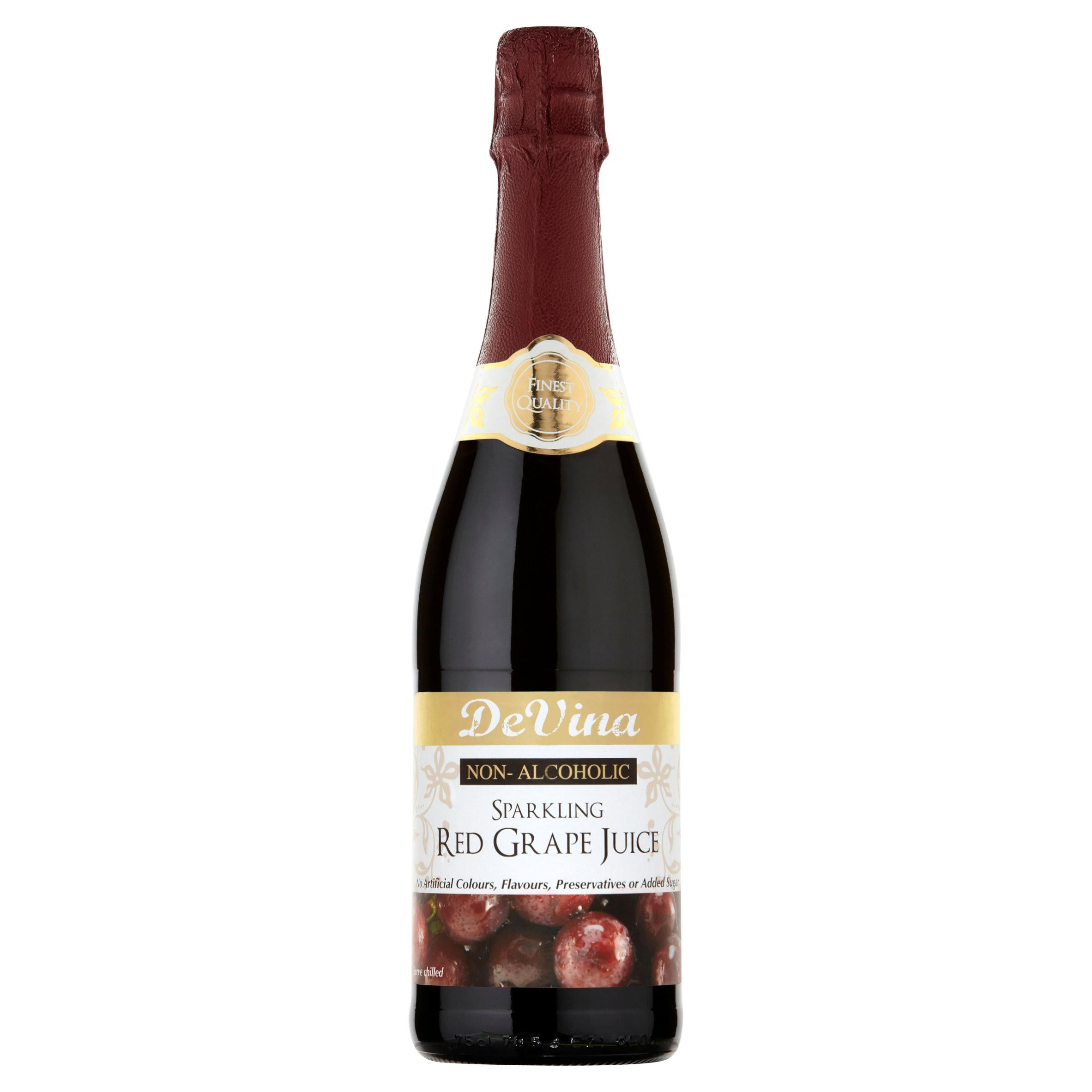 De Vina NonAlcoholic Sparkling Red Grape Drink 75cl £2 Food Cupboard