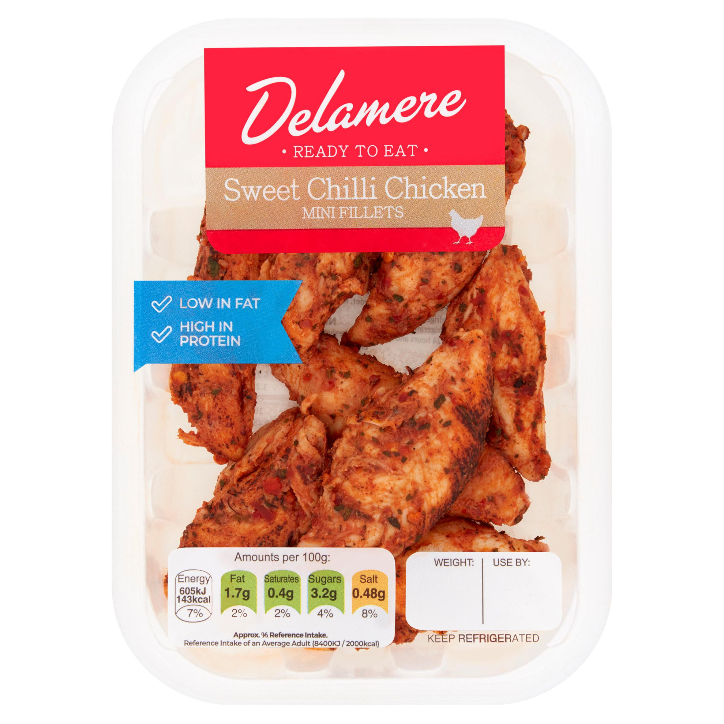 Delamere Sweet Chilli Chicken Mini Fillets Chicken & Turkey Iceland