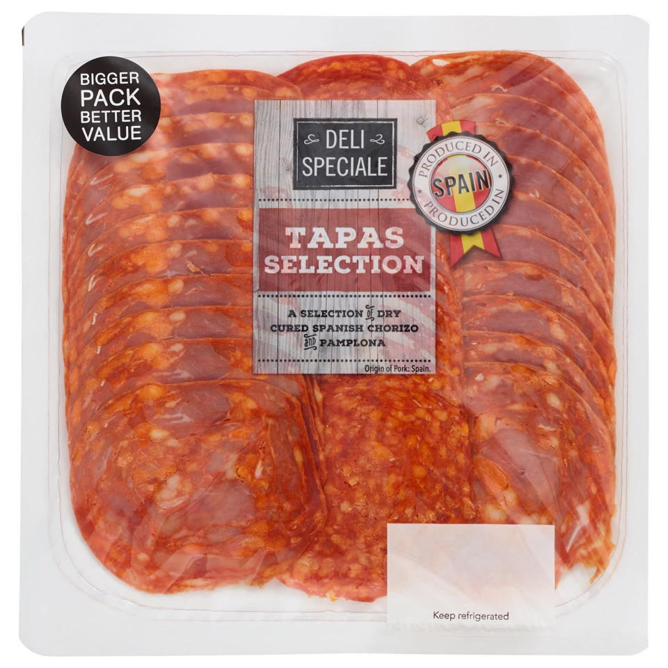 Deli Speciale Chorizo Tapas Selection 145g Continental Meats Iceland Foods
