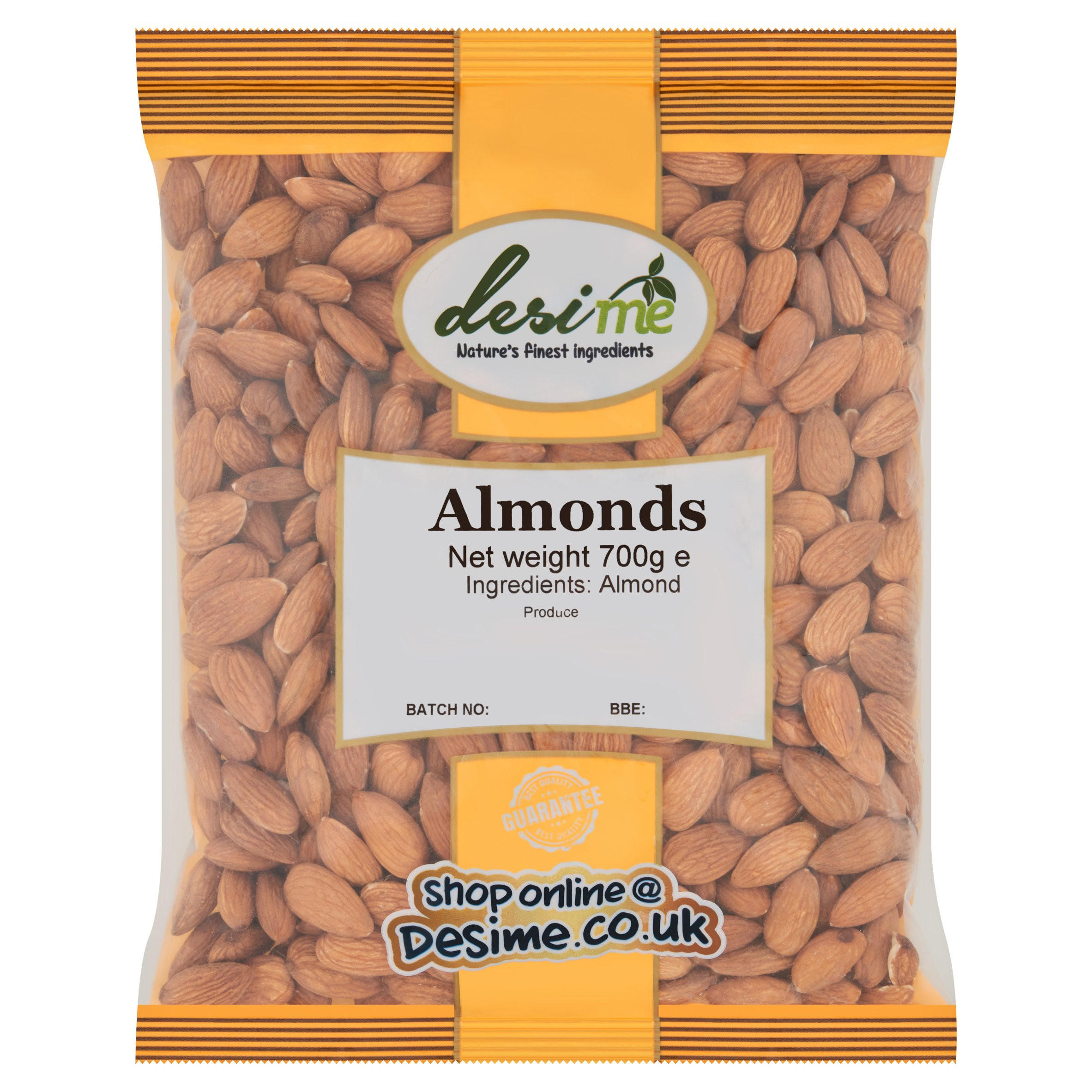 Desime Almonds 700g, folic acid free