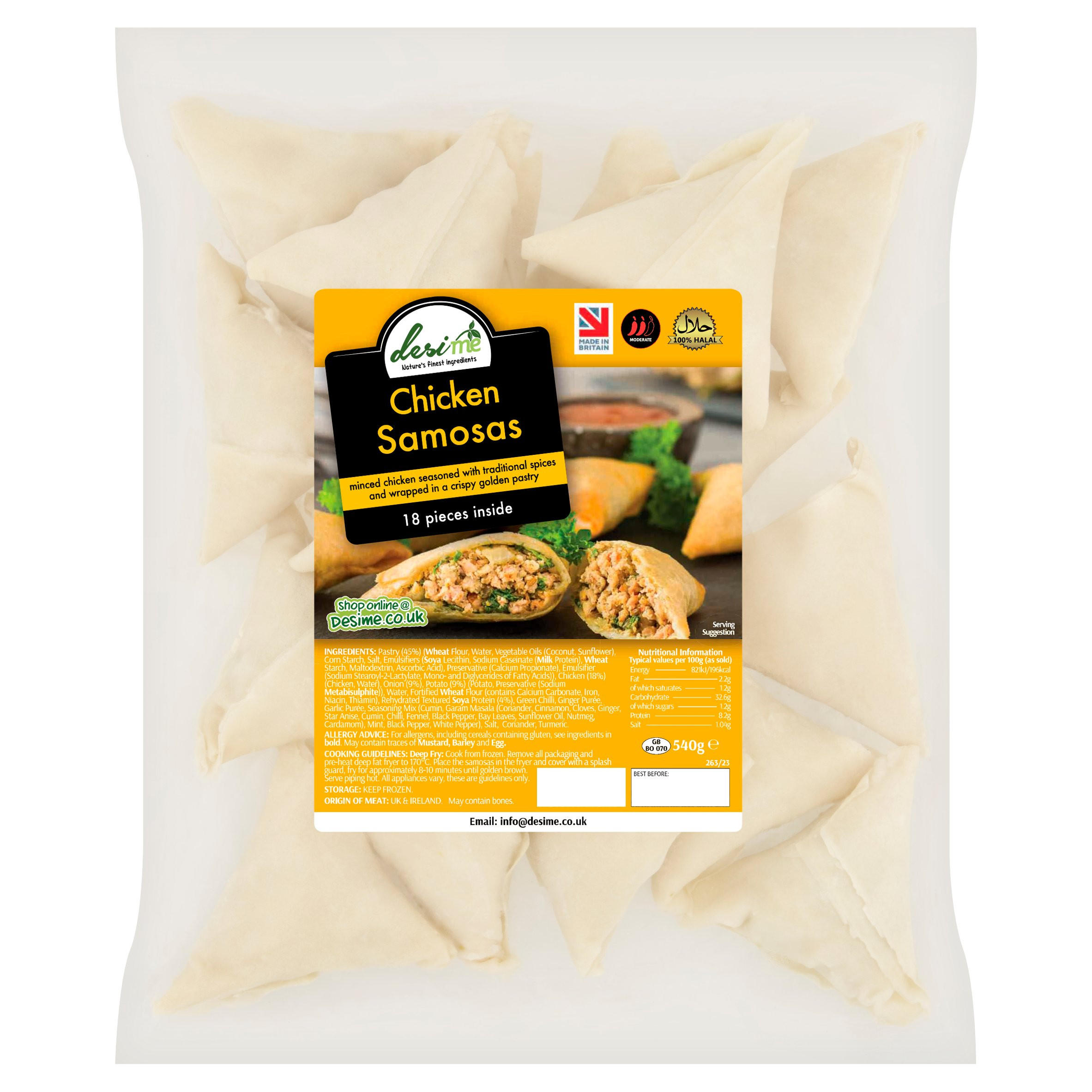 Desime Chicken Samosas 540g | Halal | Iceland Foods