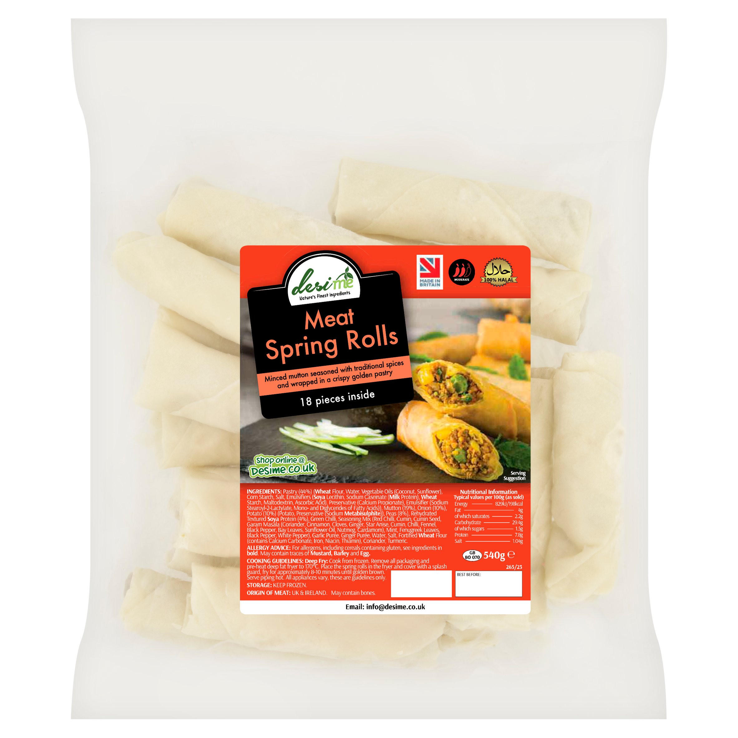 Desime Meat Spring Rolls 540g | Halal | Iceland Foods