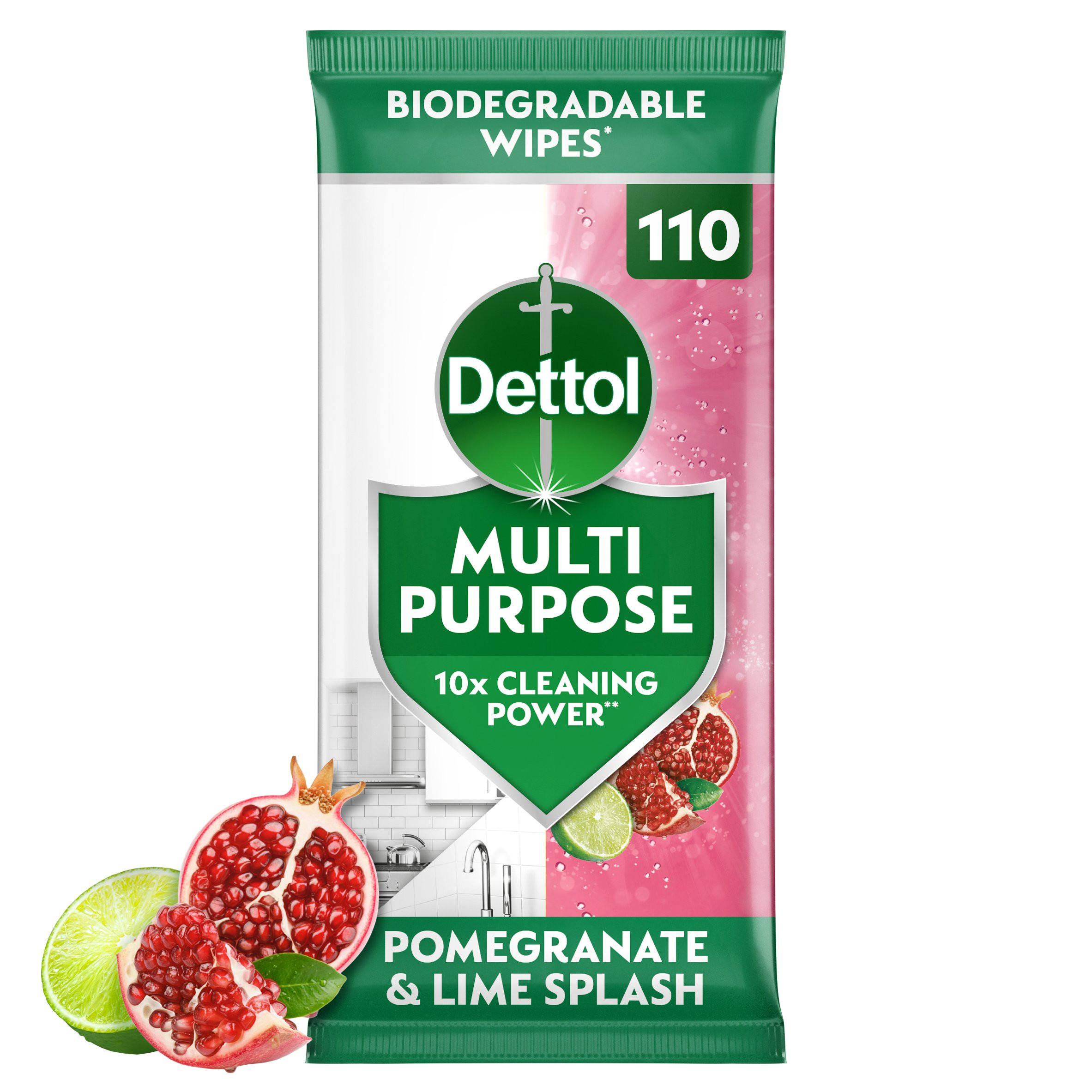 Dettol Multi-Purpose Cleaning Wipes Peach Splash