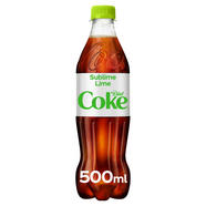 Diet Coke Sublime Lime 500ml Cola Iceland Foods