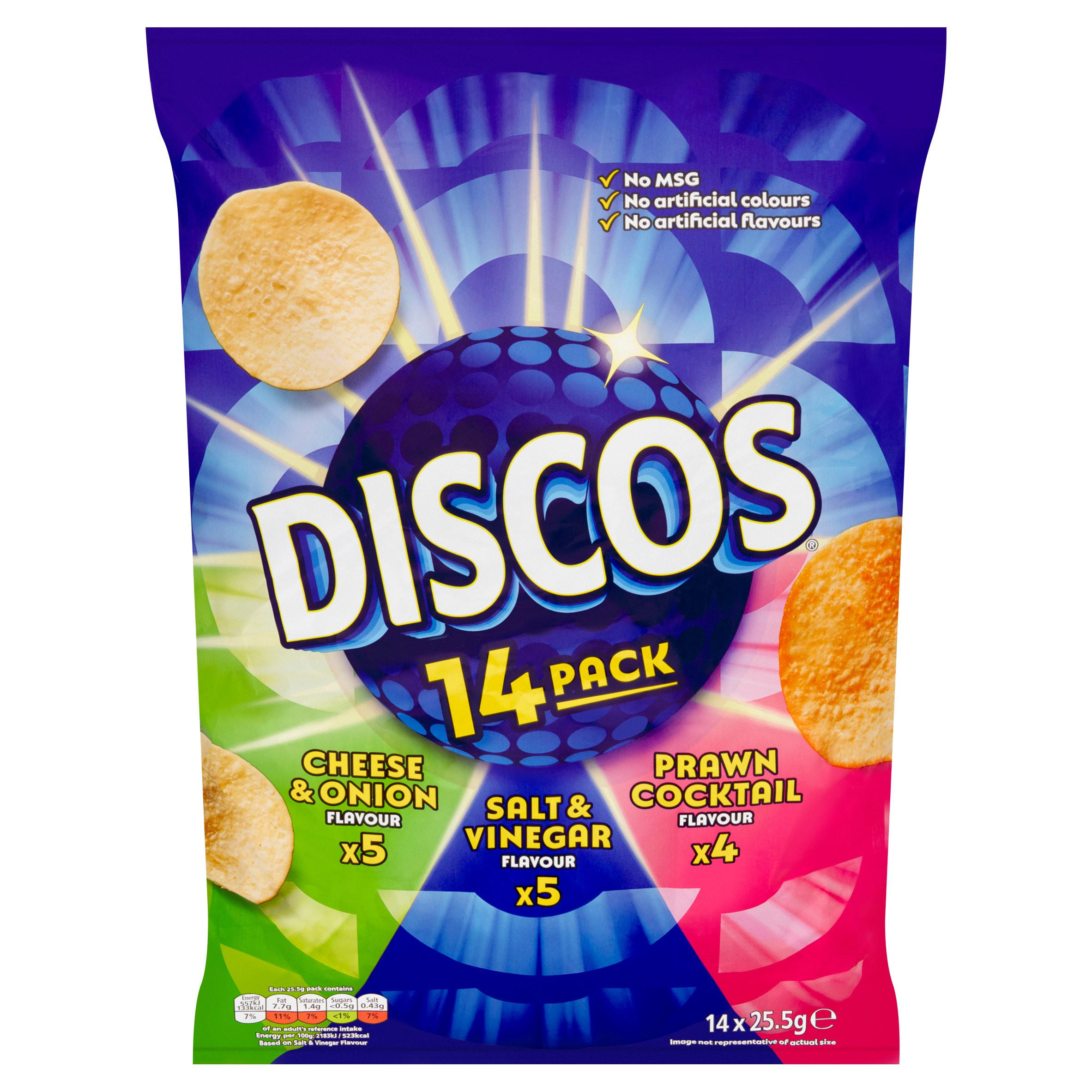 Discos Variety Multipack Crisps 14 Pack Multipack Crisps Iceland Foods