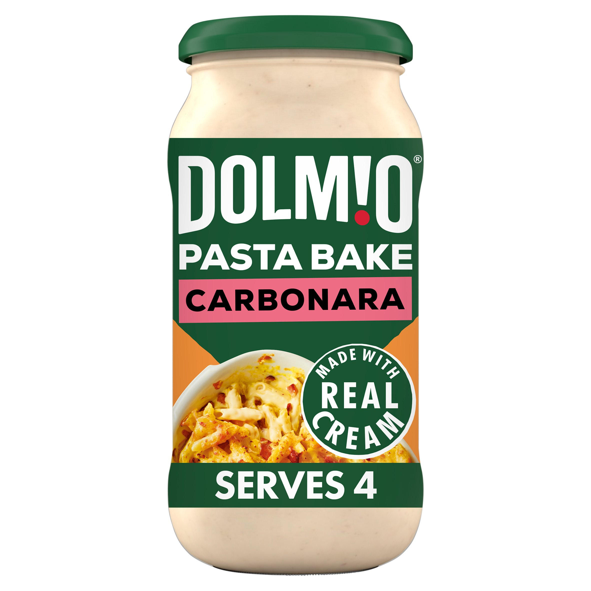 Dolmio Pasta Bake Sauce Carbonara 430g, folic acid free