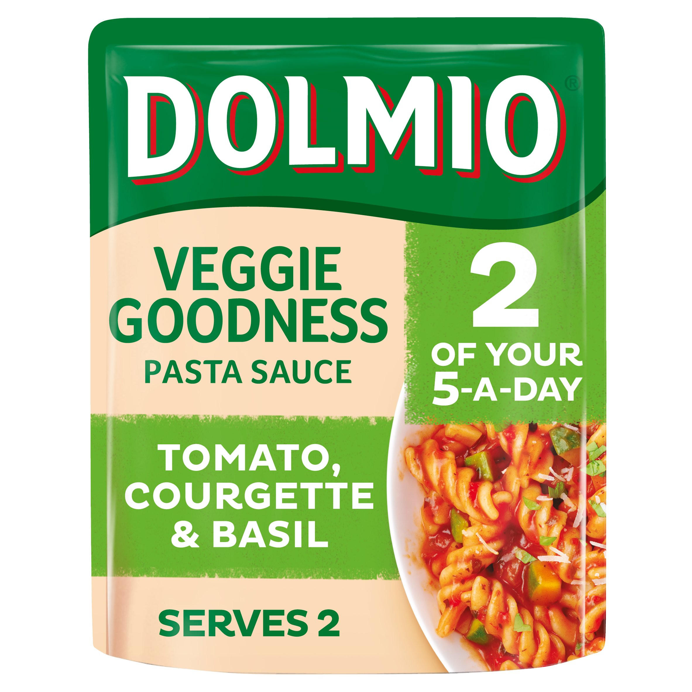 Dolmio Veggie Goodness Tomato Courgette and Basil Pasta Sauce 340g Pasta Sauces Iceland Foods