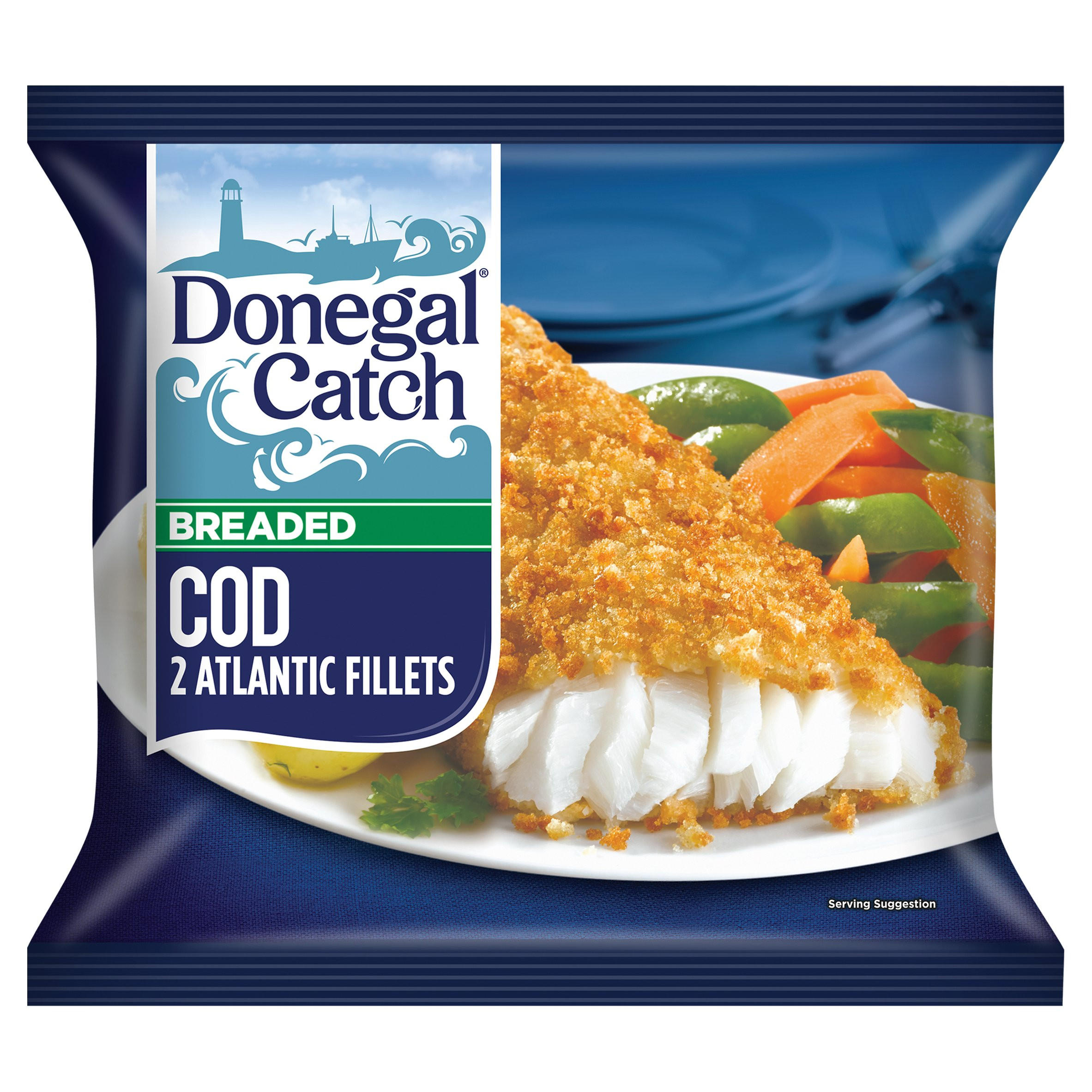 Donegal Catch 2 Breaded Cod Fillets 215g | Battered & Breaded Fish