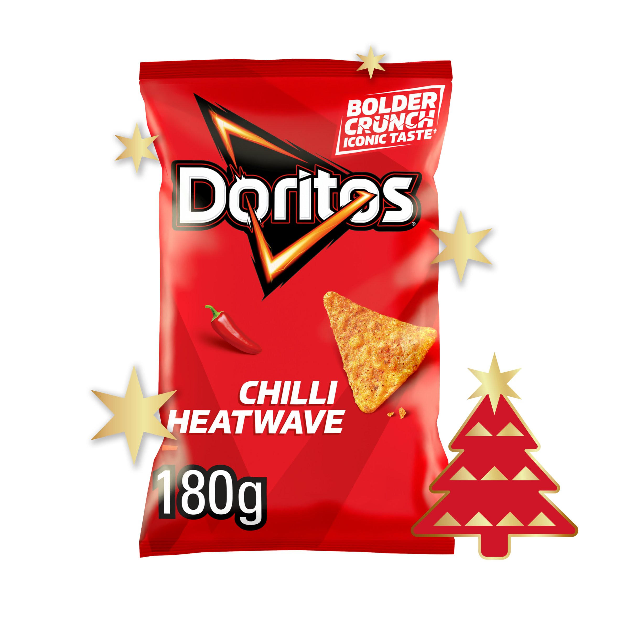Doritos Chilli Heatwave Tortilla Chips Sharing Crisps 180g, folic acid free