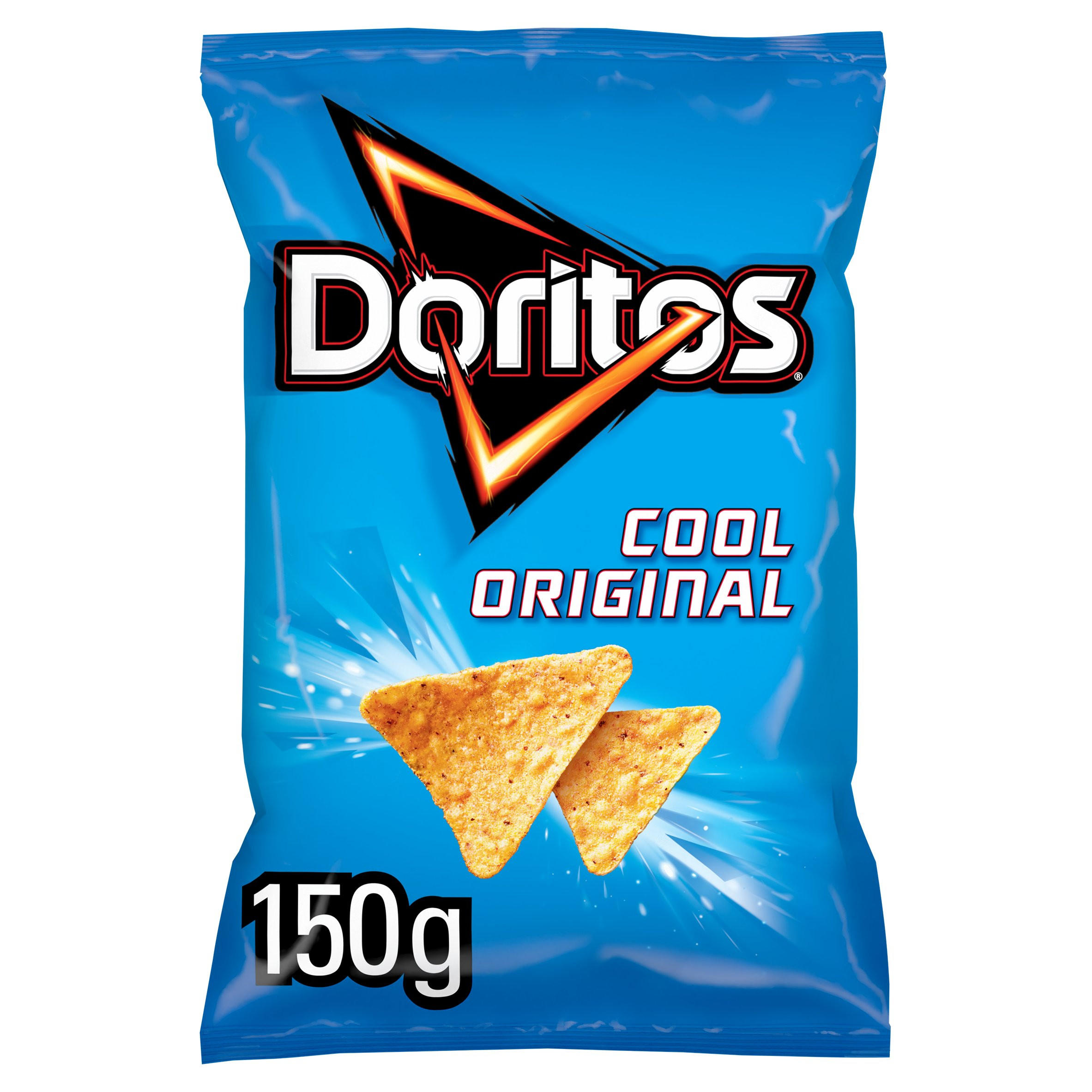 Doritos Cool Original Sharing Tortilla Chips Crisps 150g, folic acid free