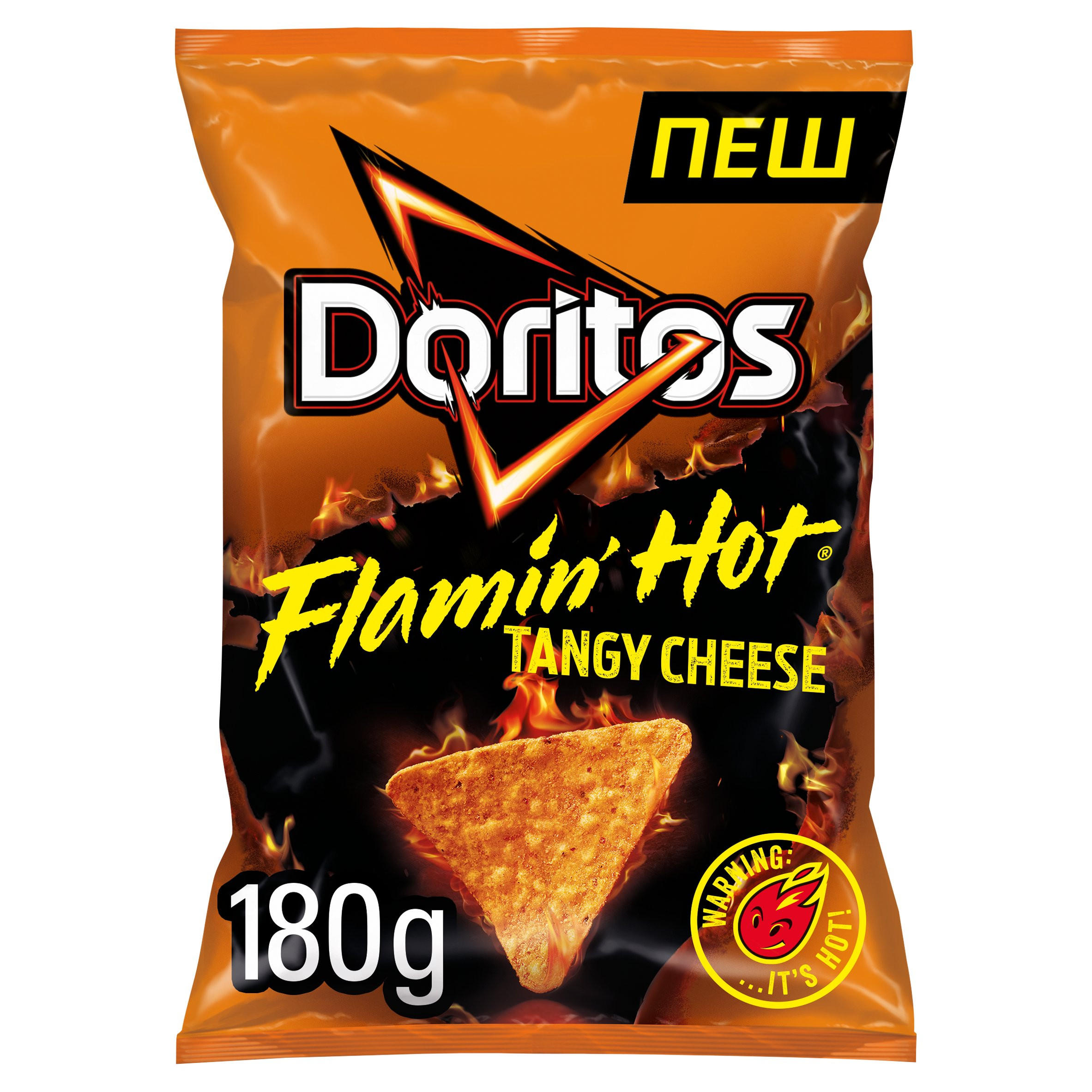 Doritos Flamin' Hot Tangy Cheese Sharing Tortilla Chips 180g Dried
