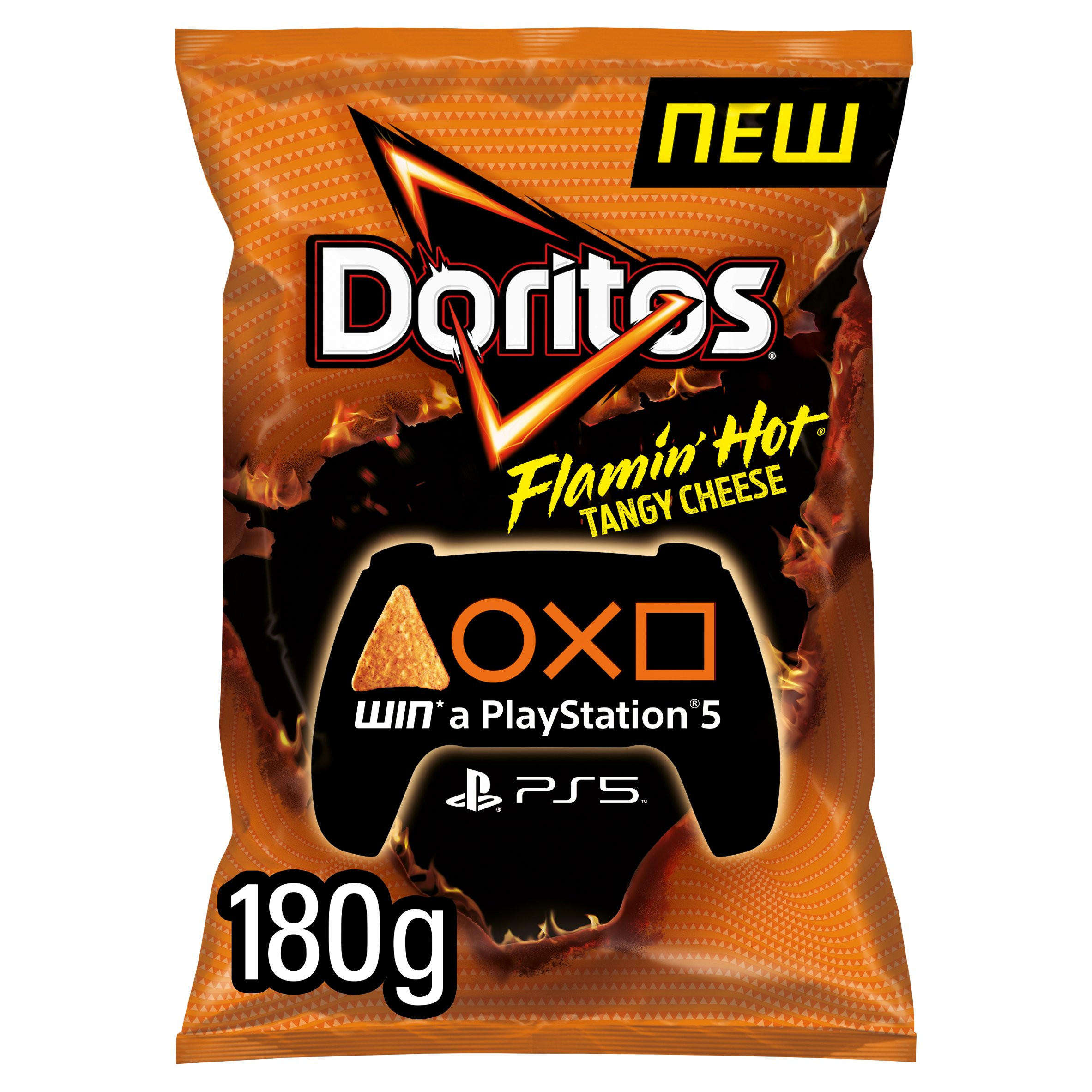 Doritos Flamin Hot Tangy Cheese Tortilla Chips 180g Dried Fruit Nuts And Snacks Iceland Foods 7028