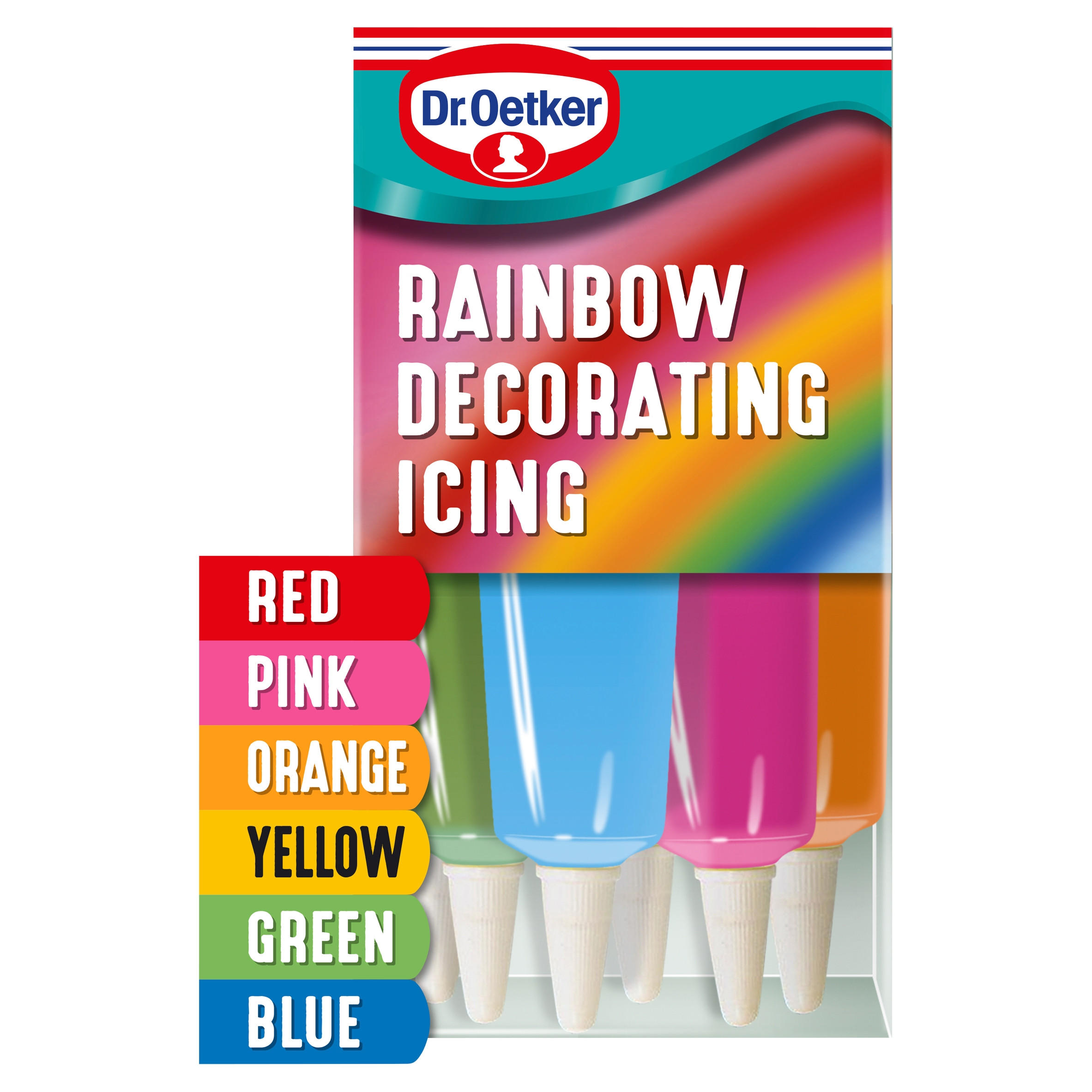 Dr Oetker Rainbow Decorating Icing 6 X 19g 114g Home Baking dr-oetker-rainbow-decorating-icing-6-x-19g-114g-home-baking