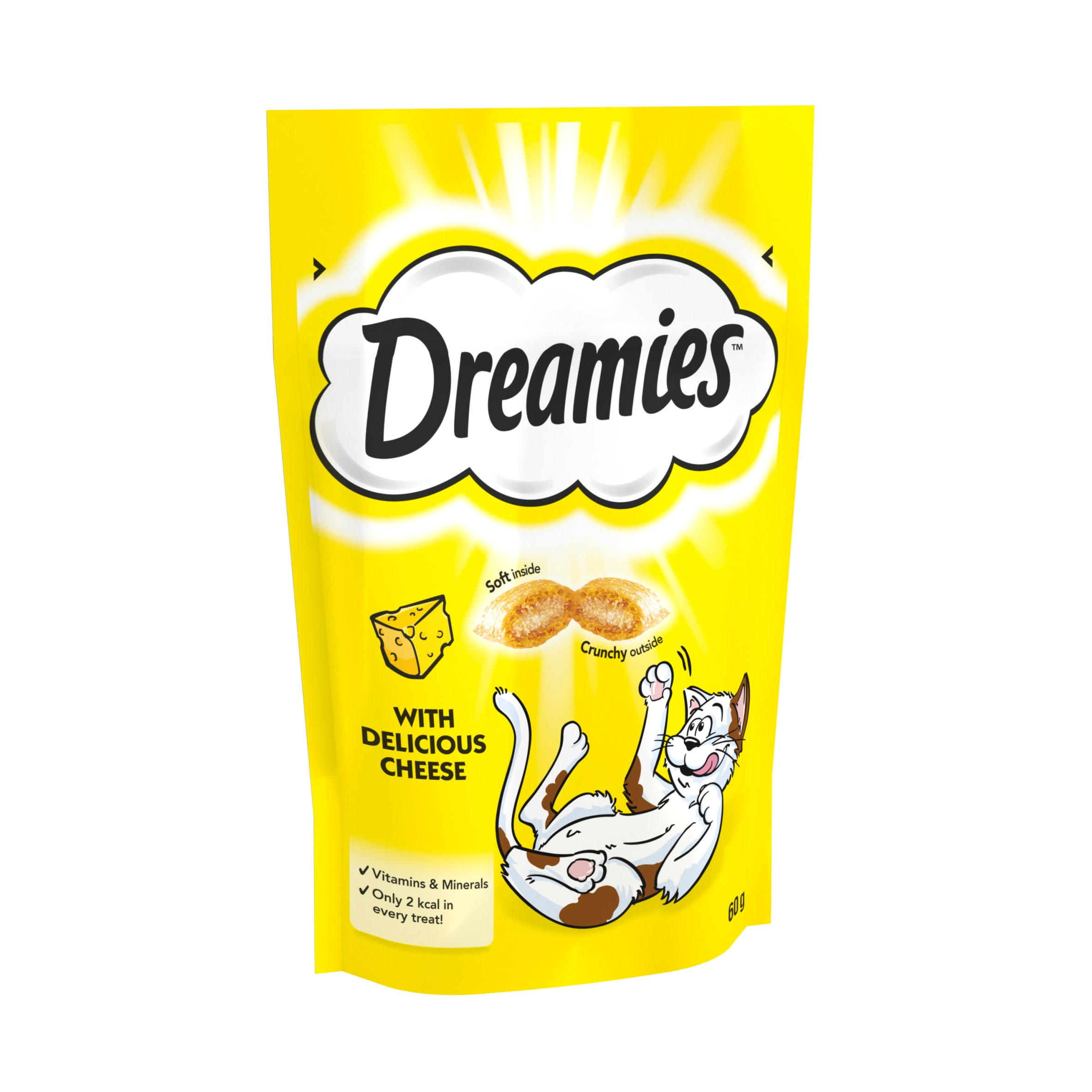 Dreamies Cat Treat Biscuits with Cheese 60g Pets Iceland Foods
