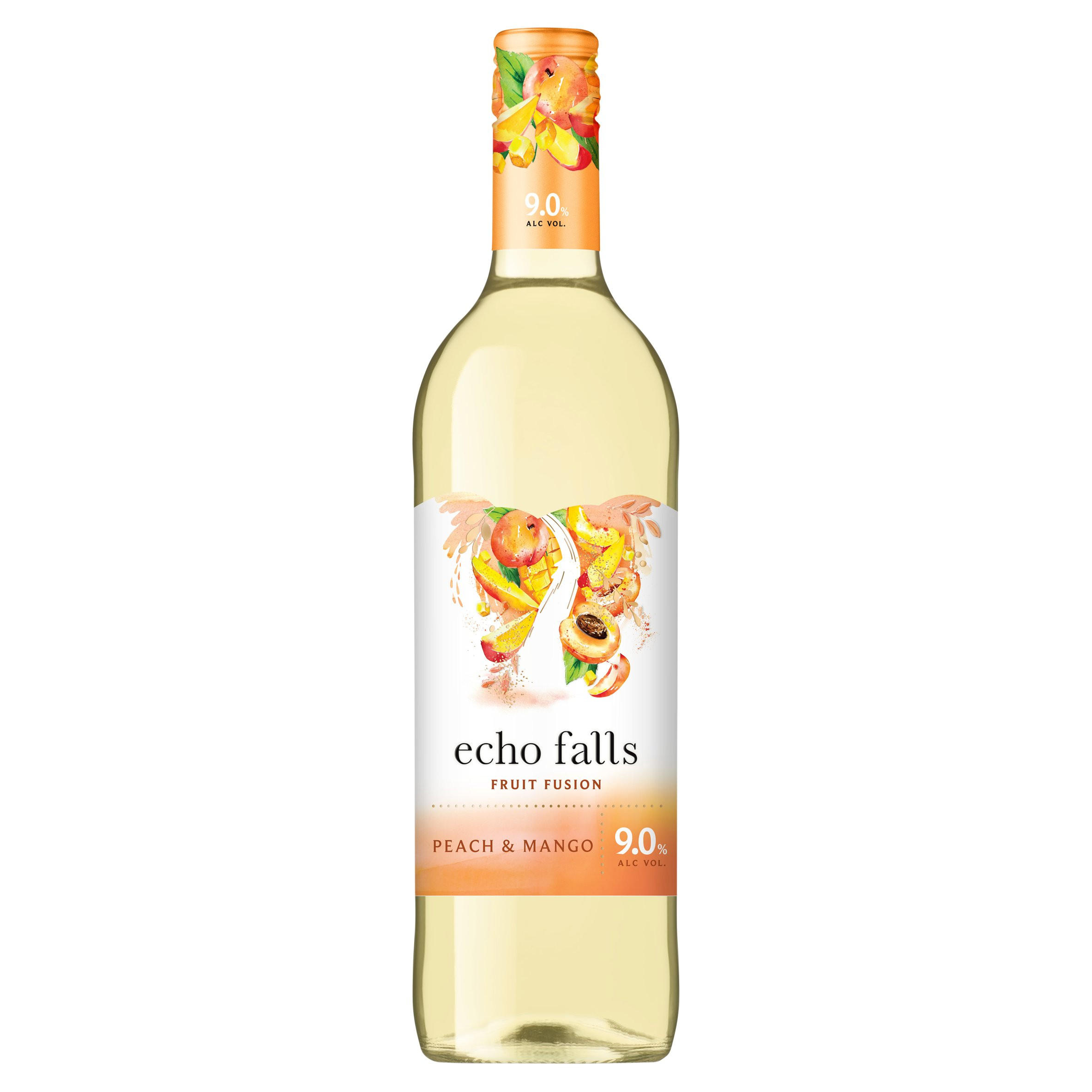 Echo Falls Peach & Mango Fruit Fusion 750ml White Wine Iceland Foods