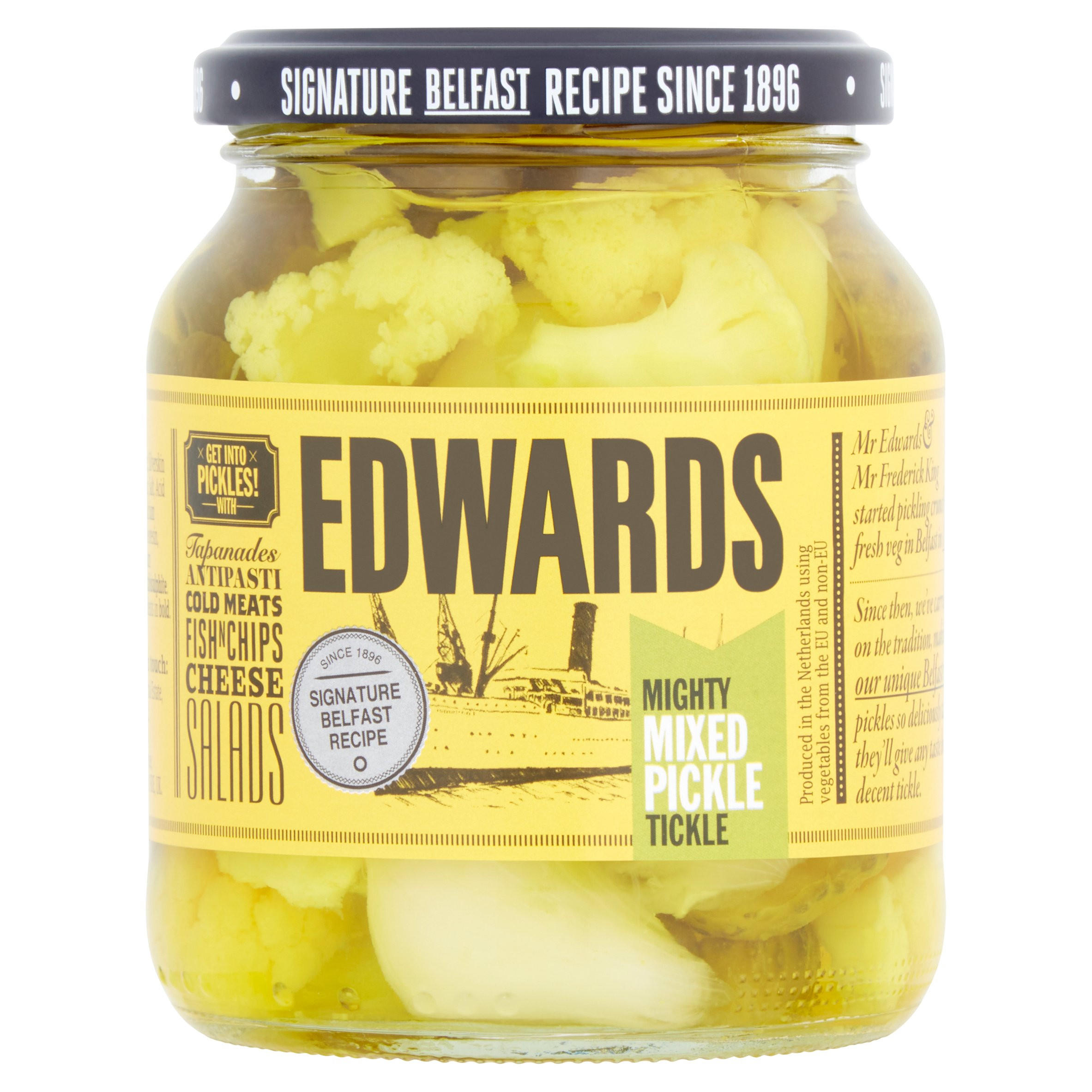 Edwards Mighty Mixed Pickle Tickle 350g Pickles And Chutneys Iceland