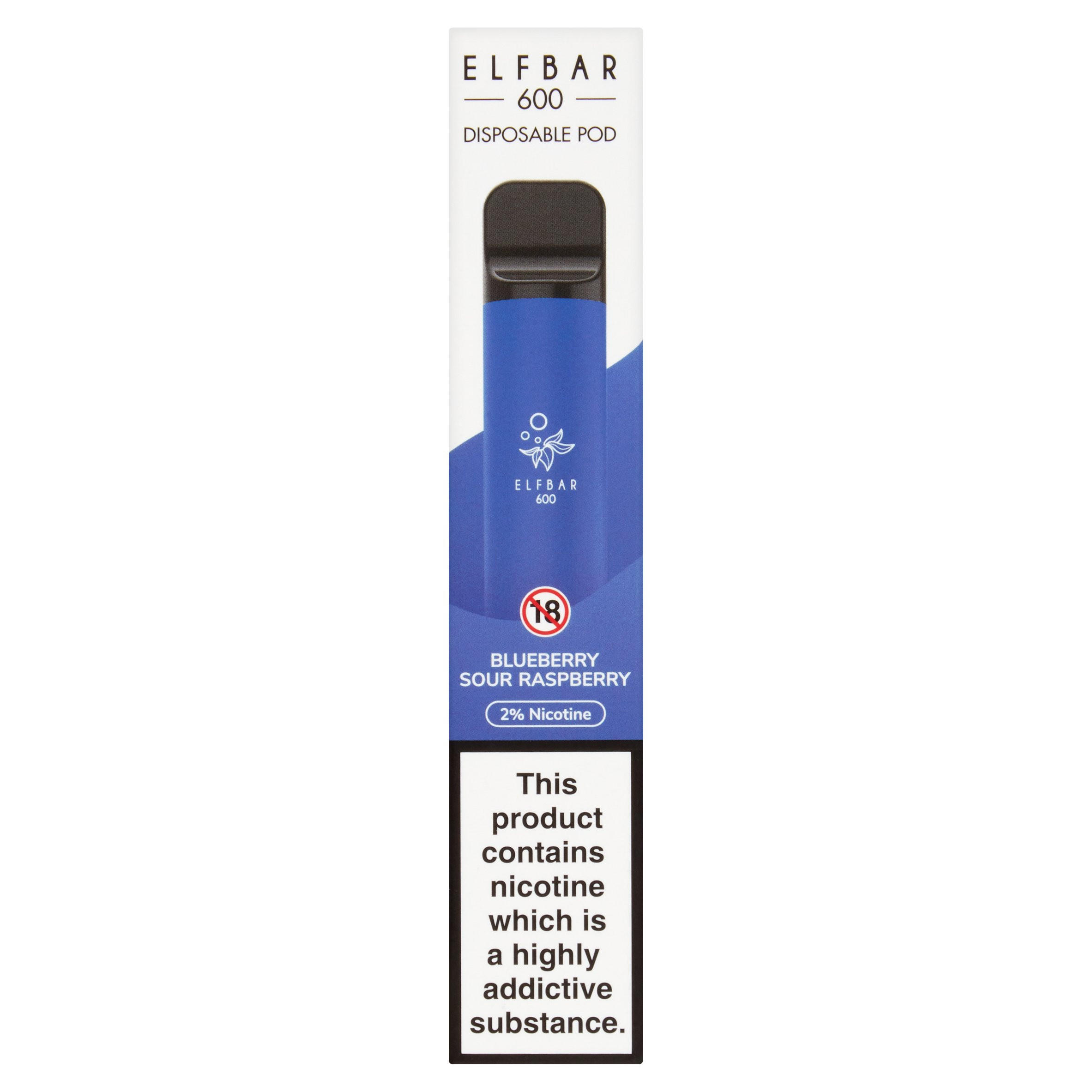 Elfbar 600 Disposable Pod Blueberry Sour Raspberry | Electronic ...