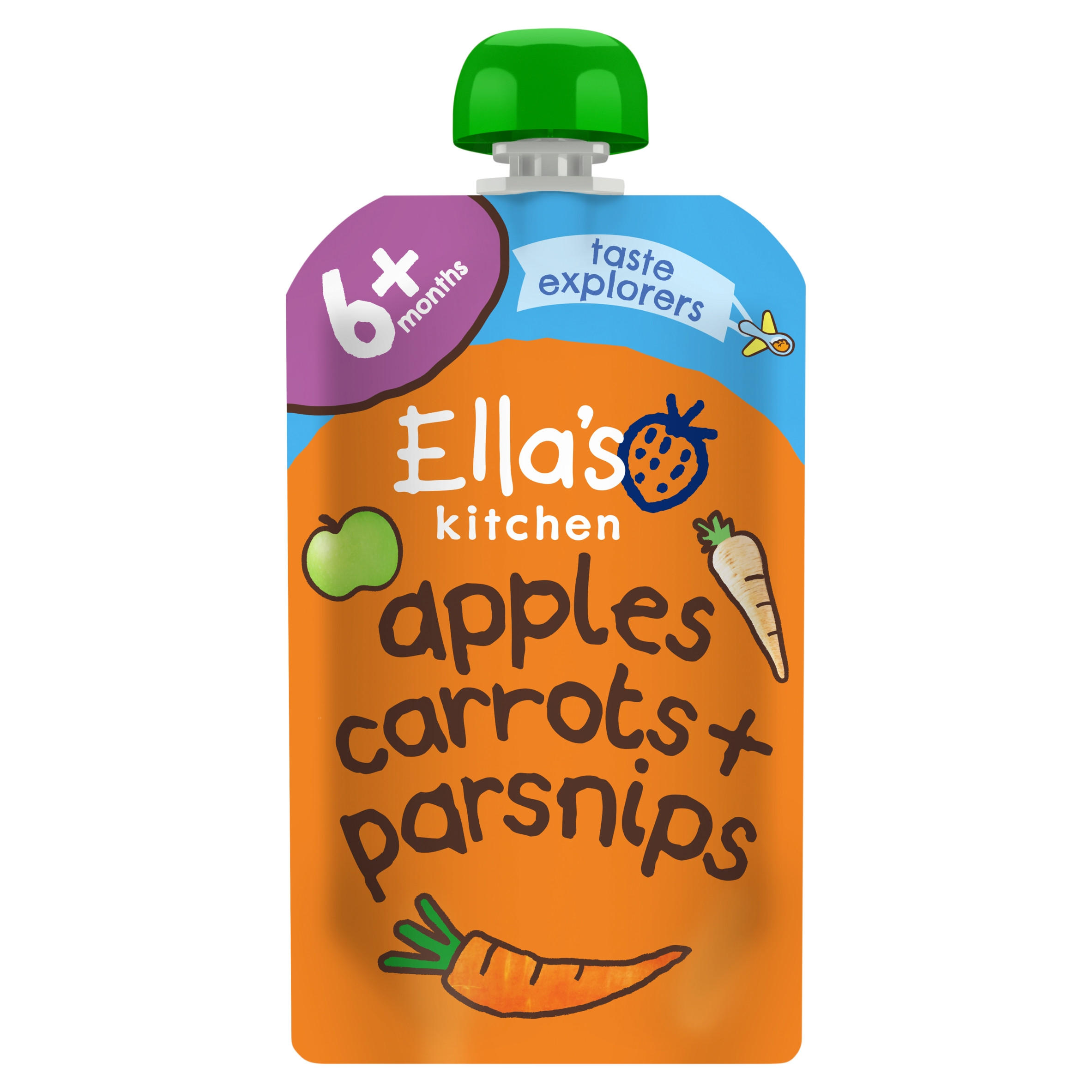Ella's Kitchen Apples Carrots + Parsnips from 4 Months 120g