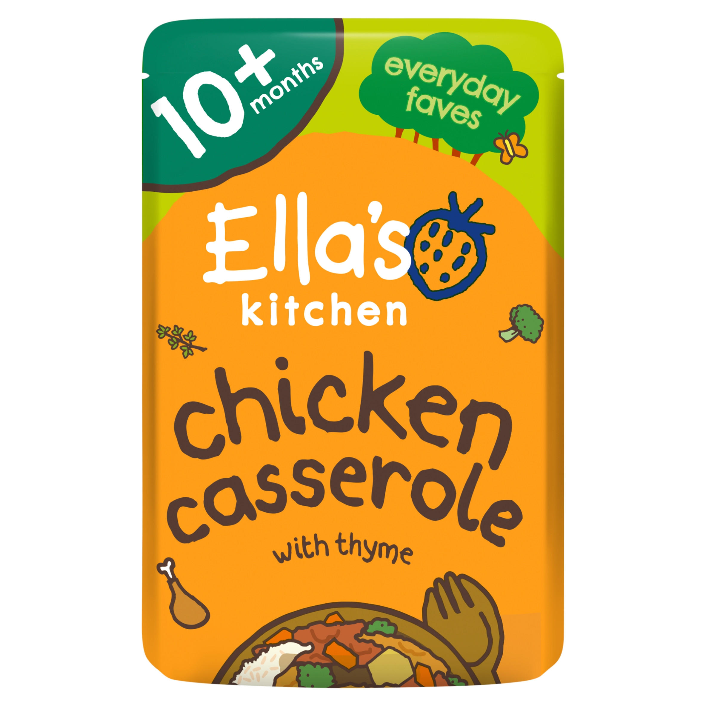 Ella's Kitchen Organic Chicken and Rice Casserole Baby Food Pouch 10