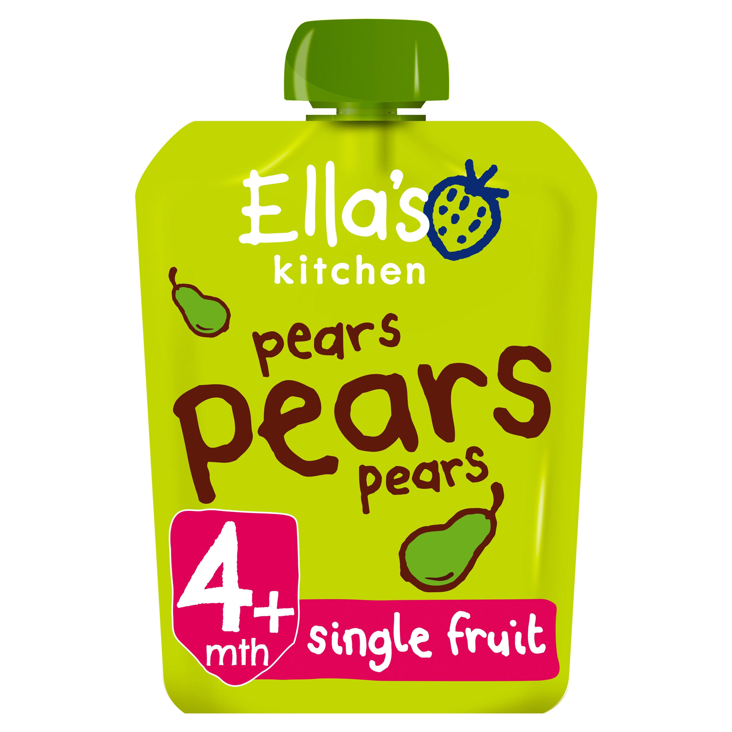 Ella #39 s Kitchen Organic Pears First Tastes Baby Pouch 4  Months 70g
